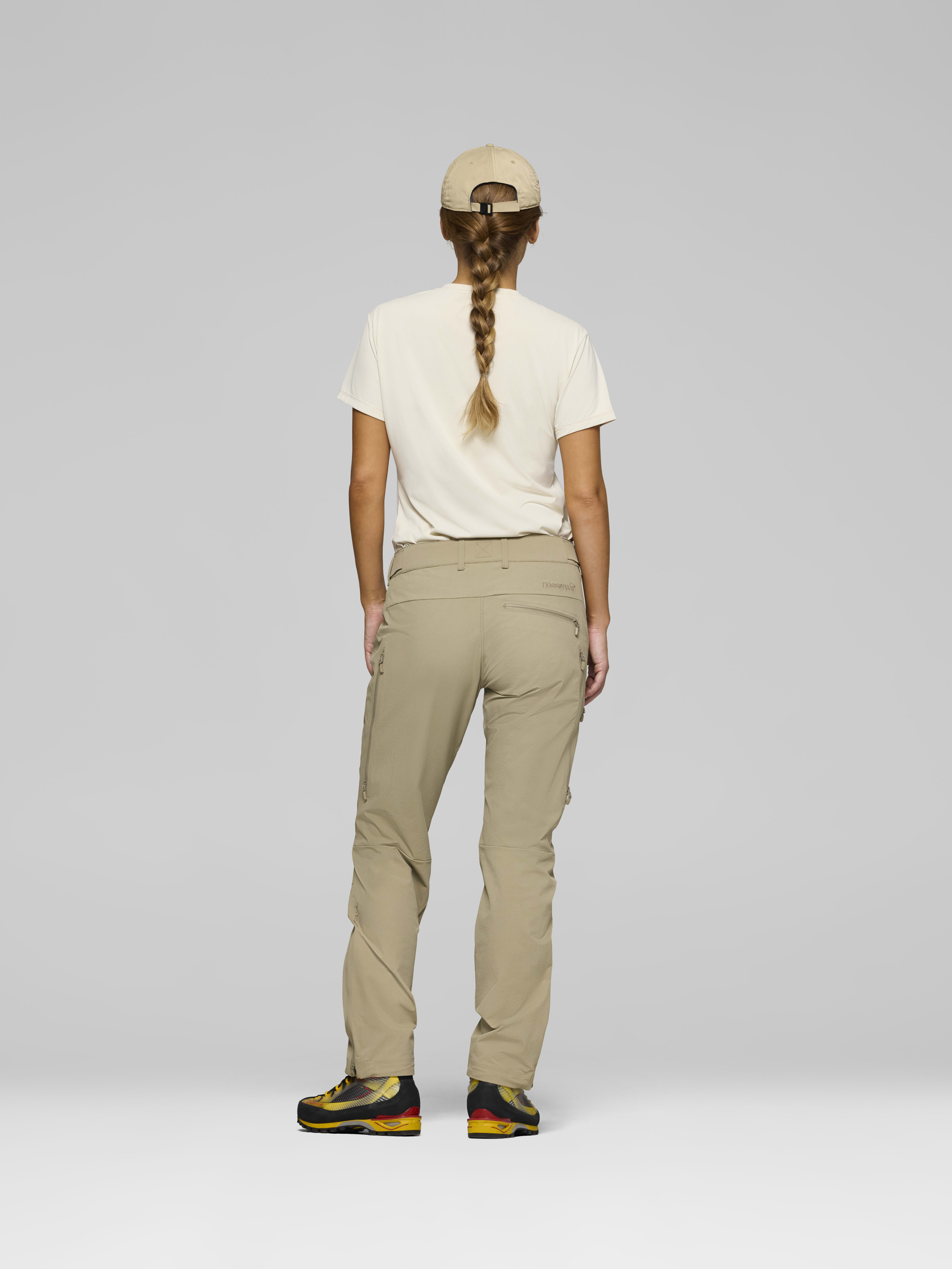 Female Look back image of falketind flex1 Pants Winter Twig