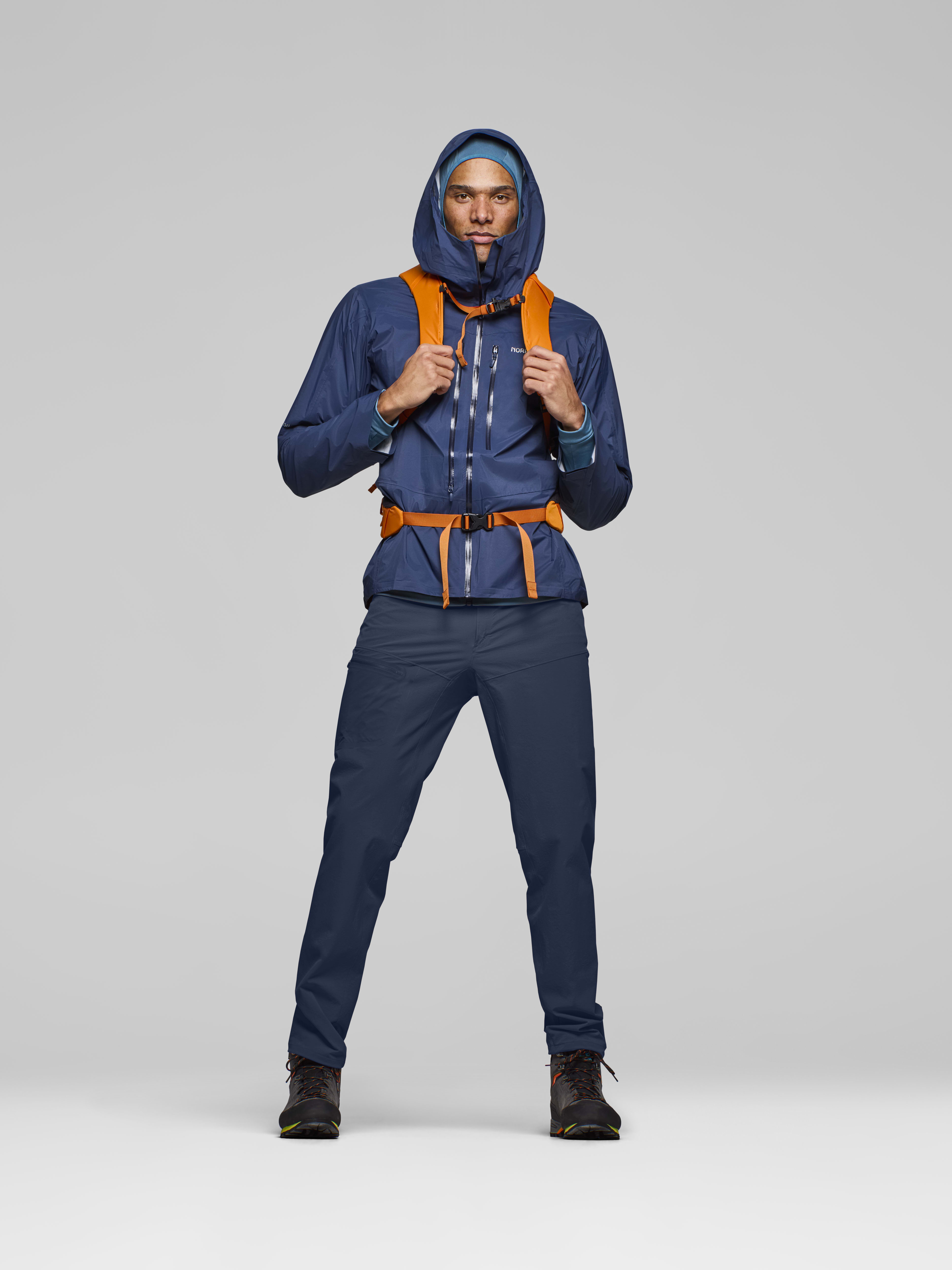 Male Look front image of falketind flex1 light Pants Indigo Night