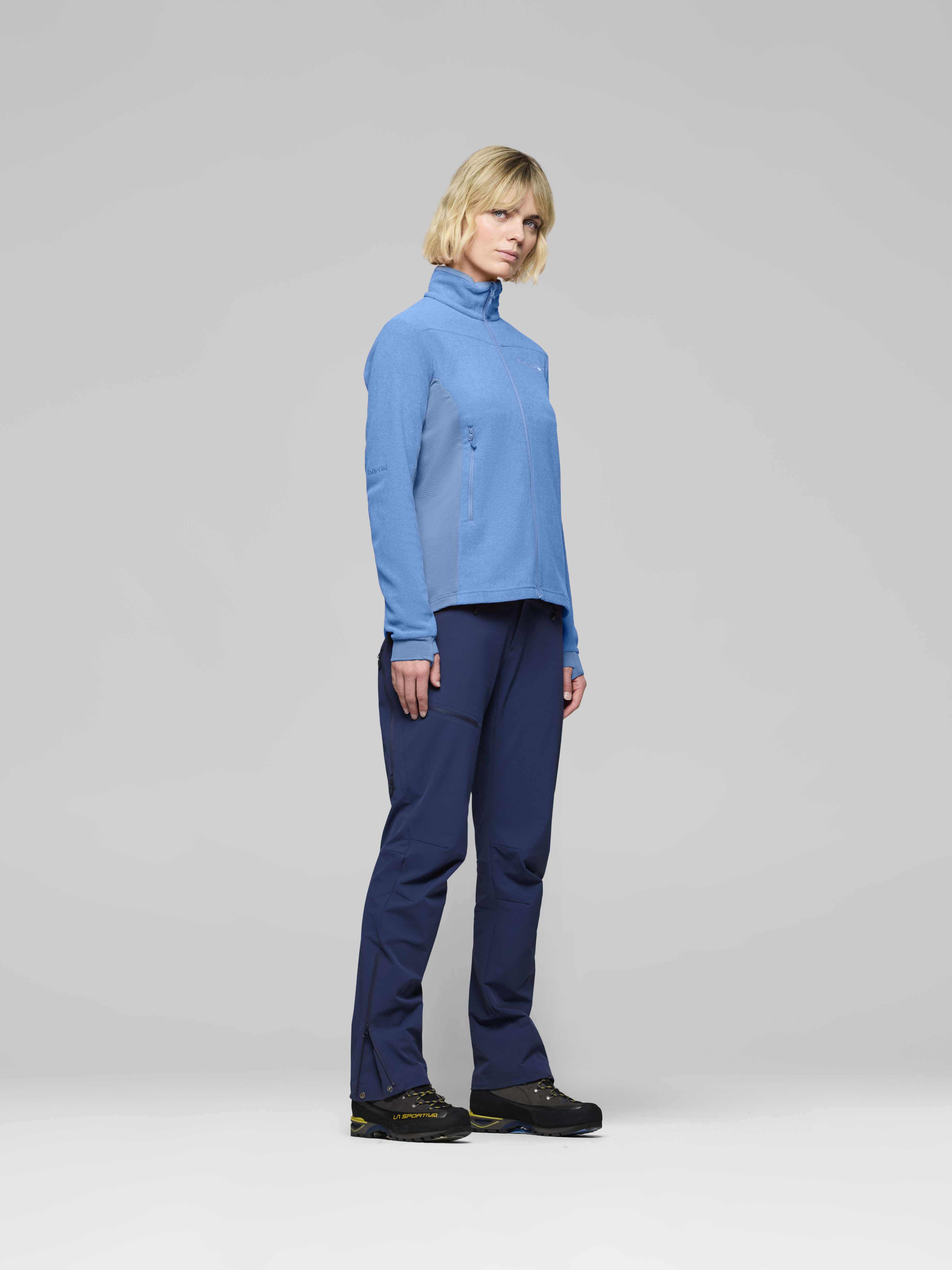 Female Look side image of falketind warm2 Jacket Allure