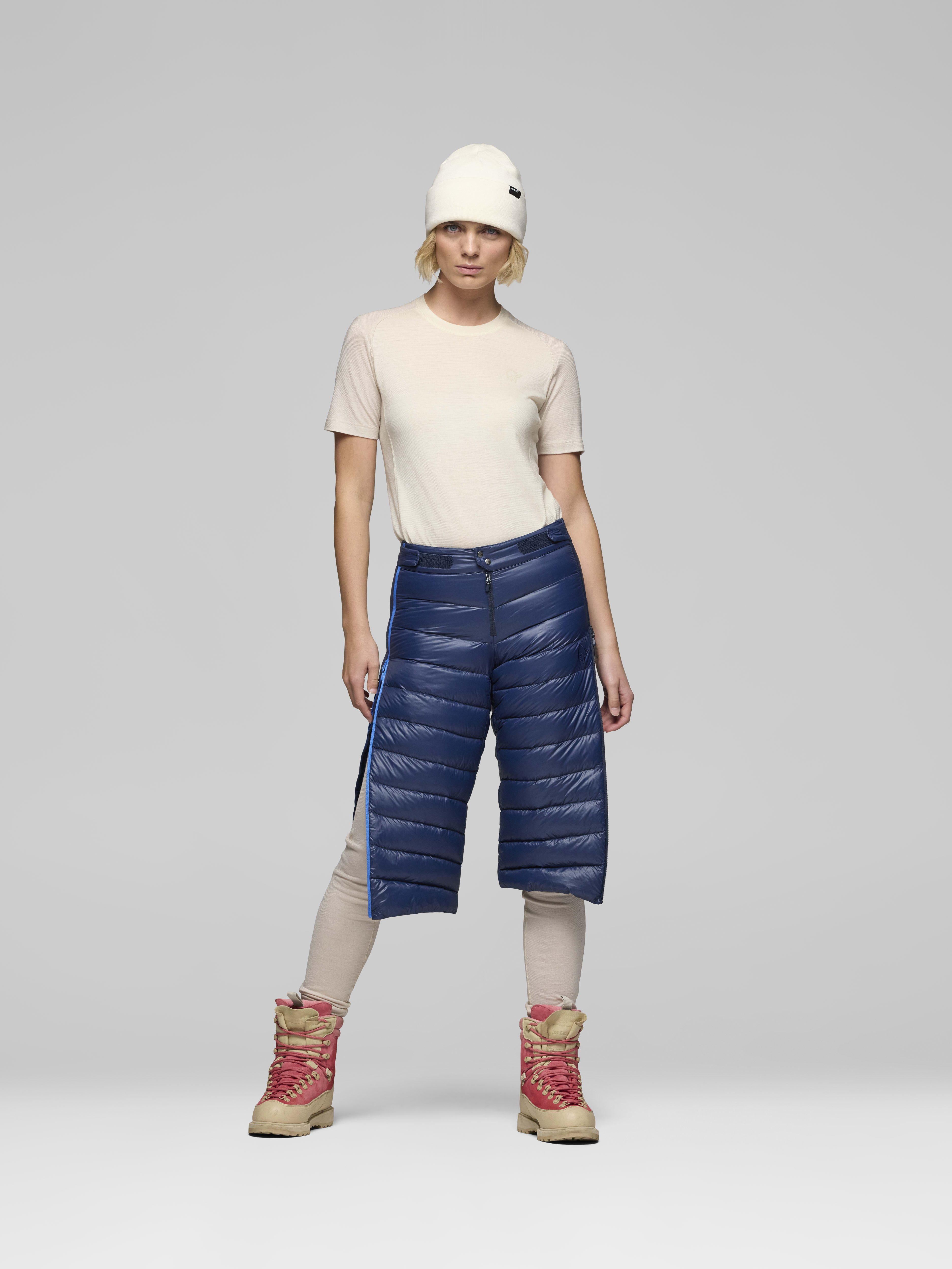 Female Look front image of lyngen down850 Knickers Indigo Night