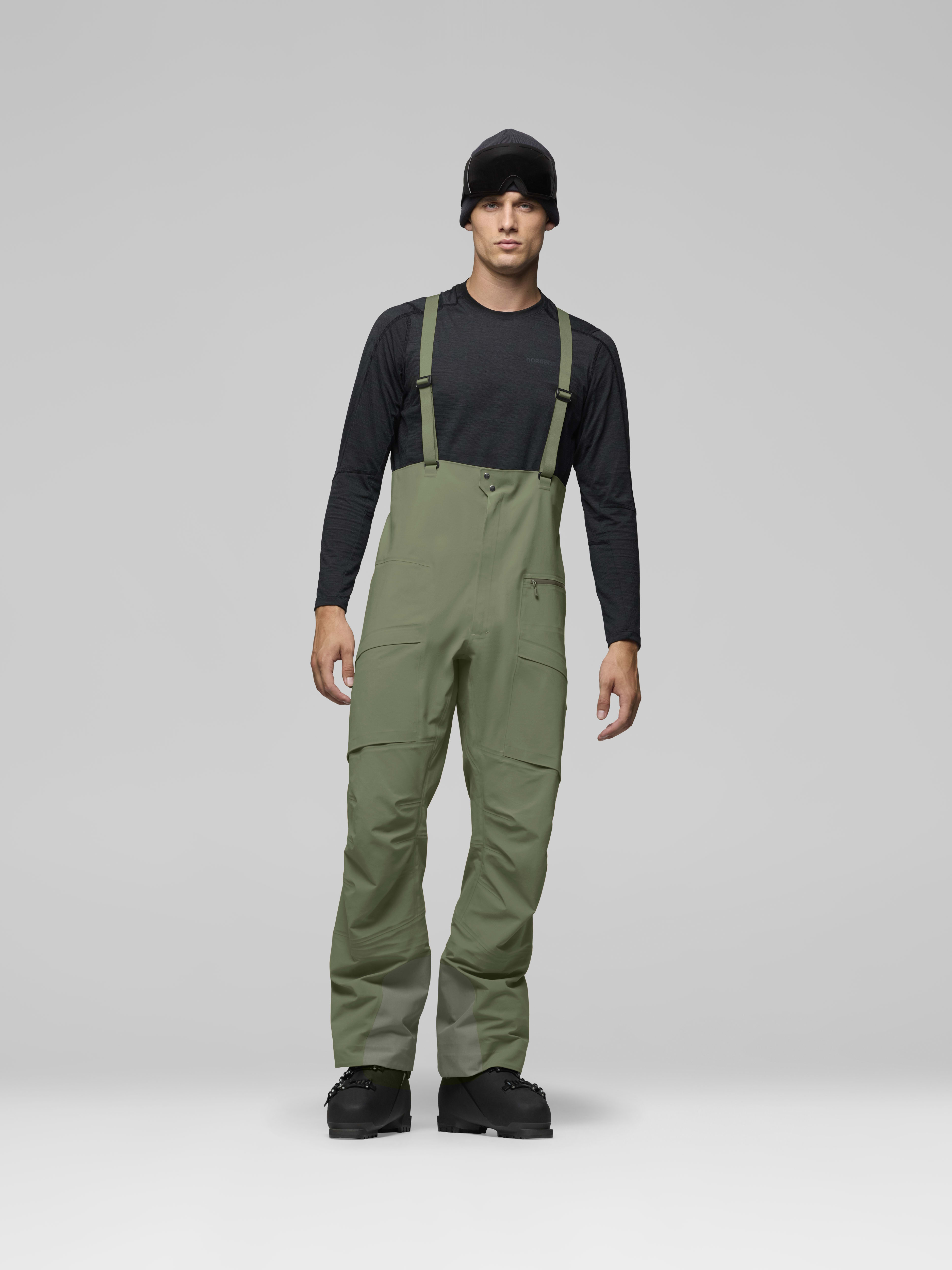Male Look front image of more Gore-Tex Salopette Deep Lichen Green