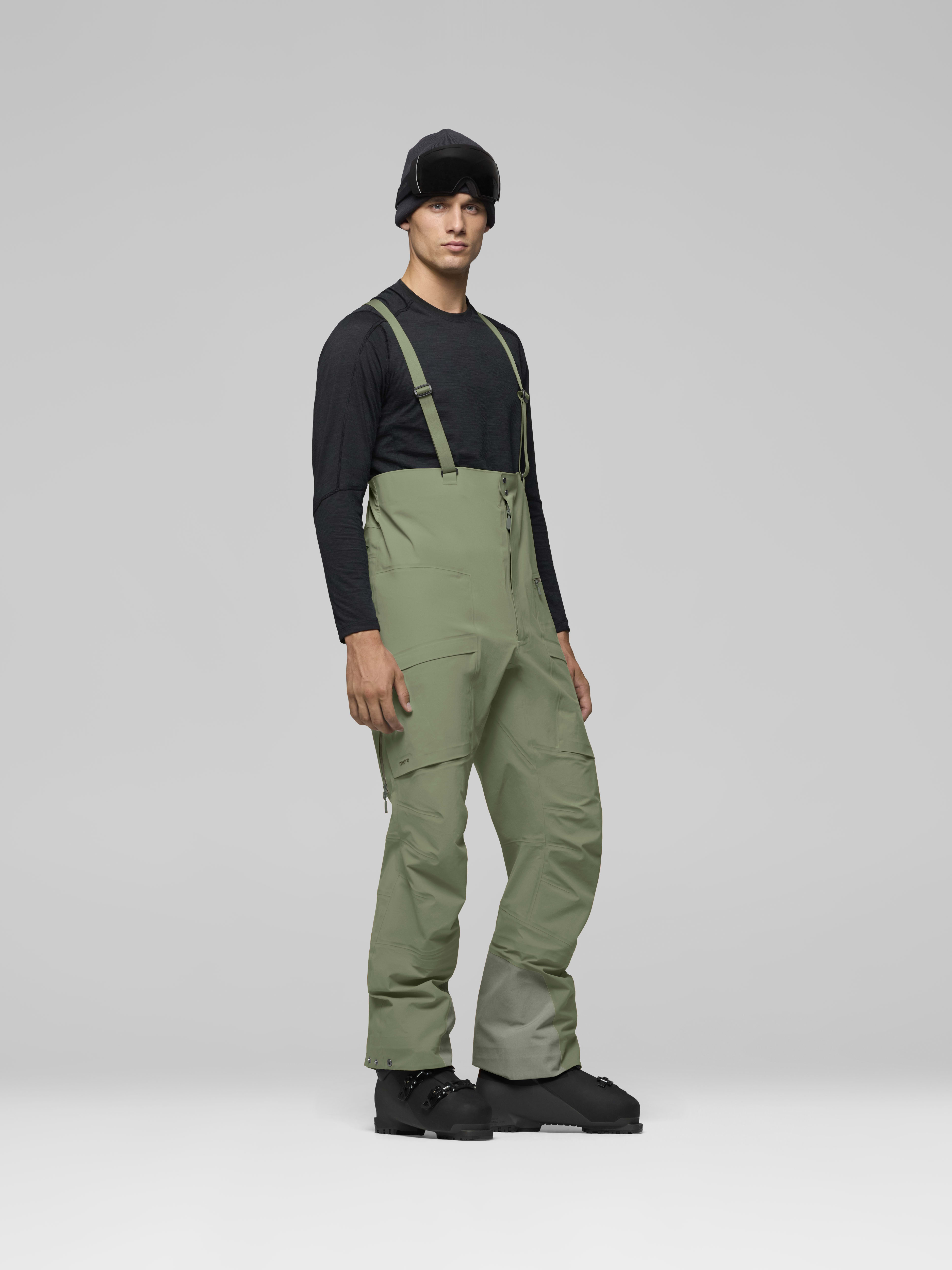 Male Look side image of more Gore-Tex Salopette Deep Lichen Green