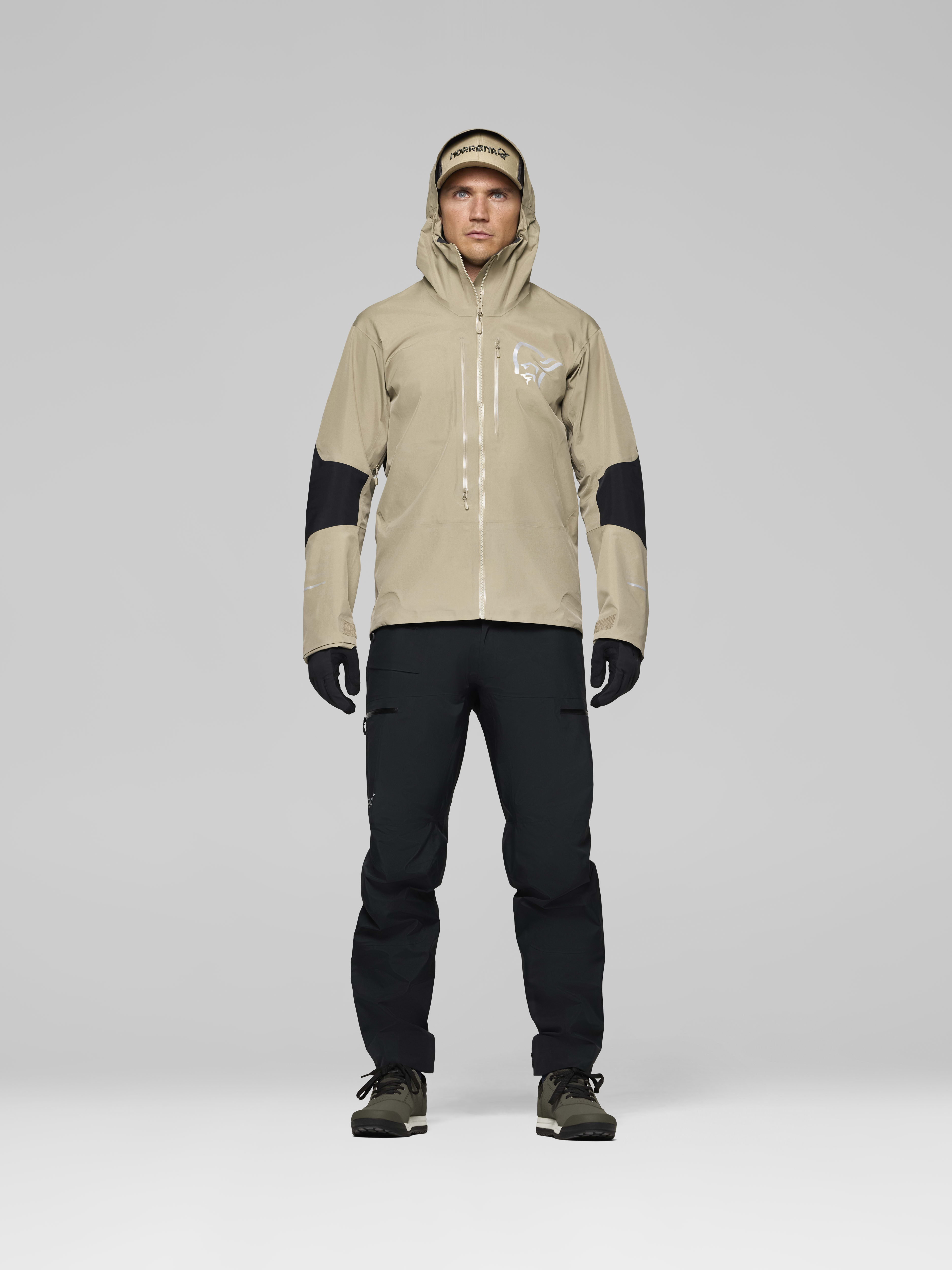 Male Look opening image of fjora Gore-Tex Pro Pants Caviar Black