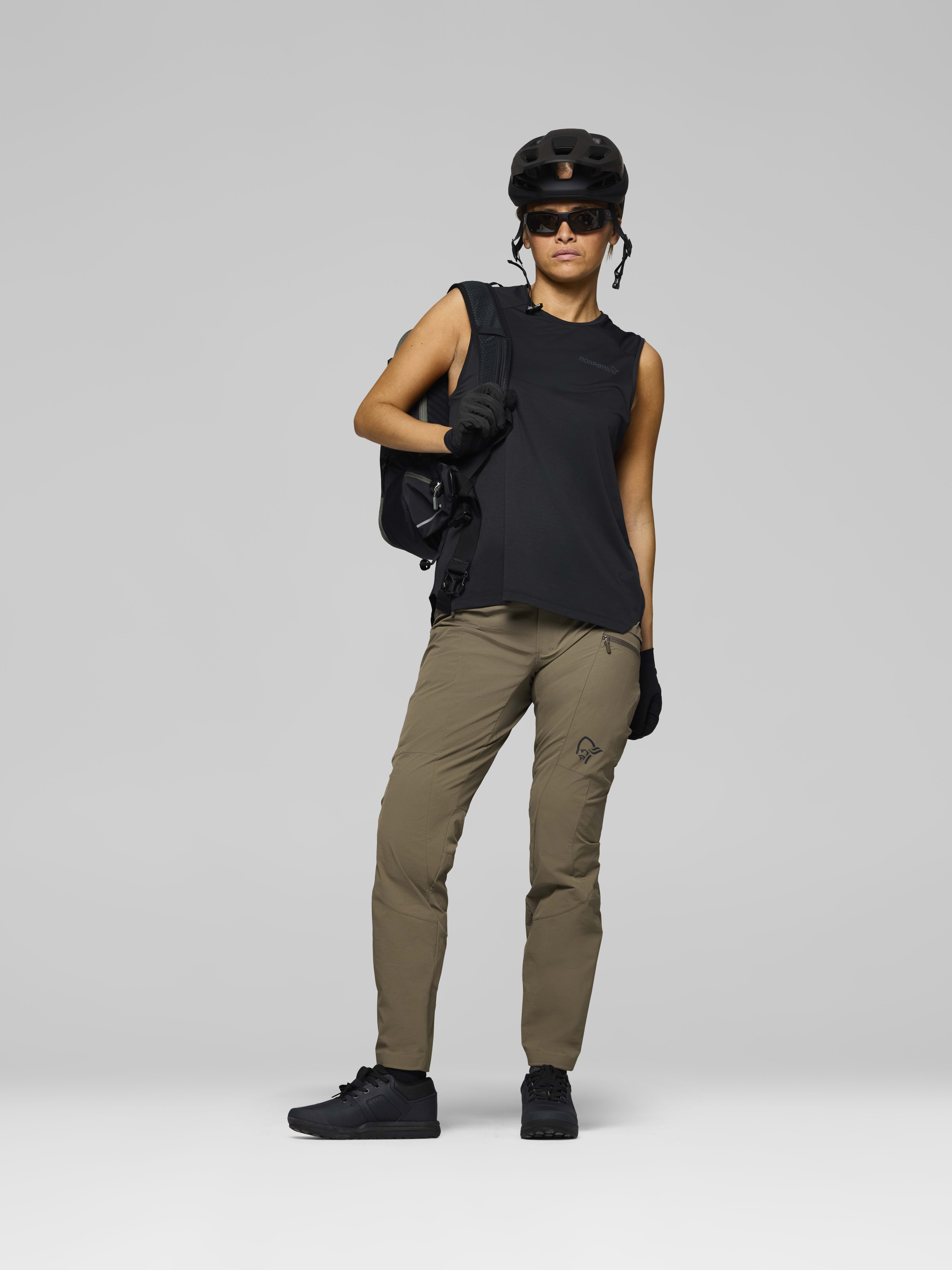 Female Look opening image of fjora flex1 tech Pants Bungee cord