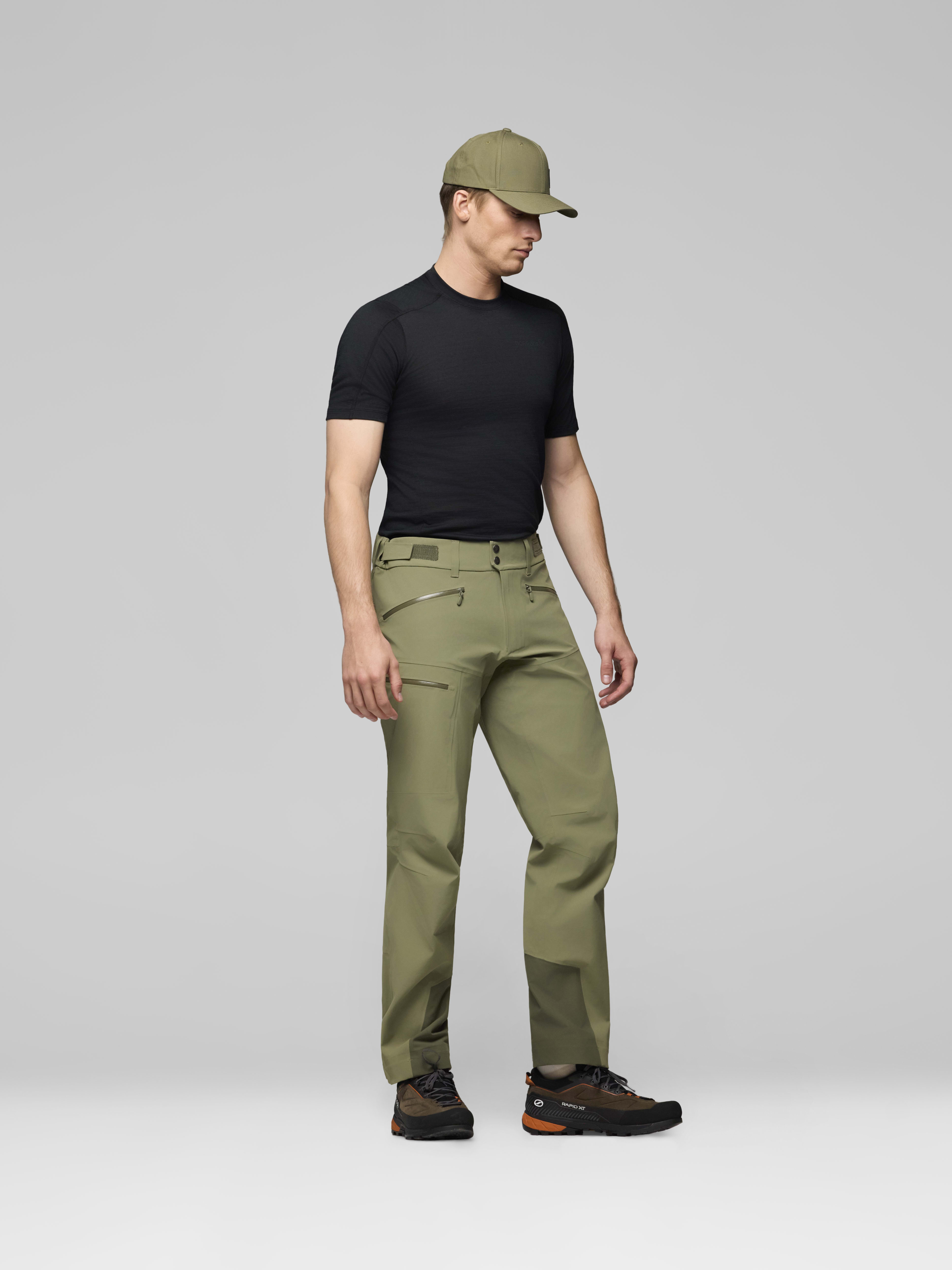 Male Look side image of femund driflex3 Pants Deep Lichen Green