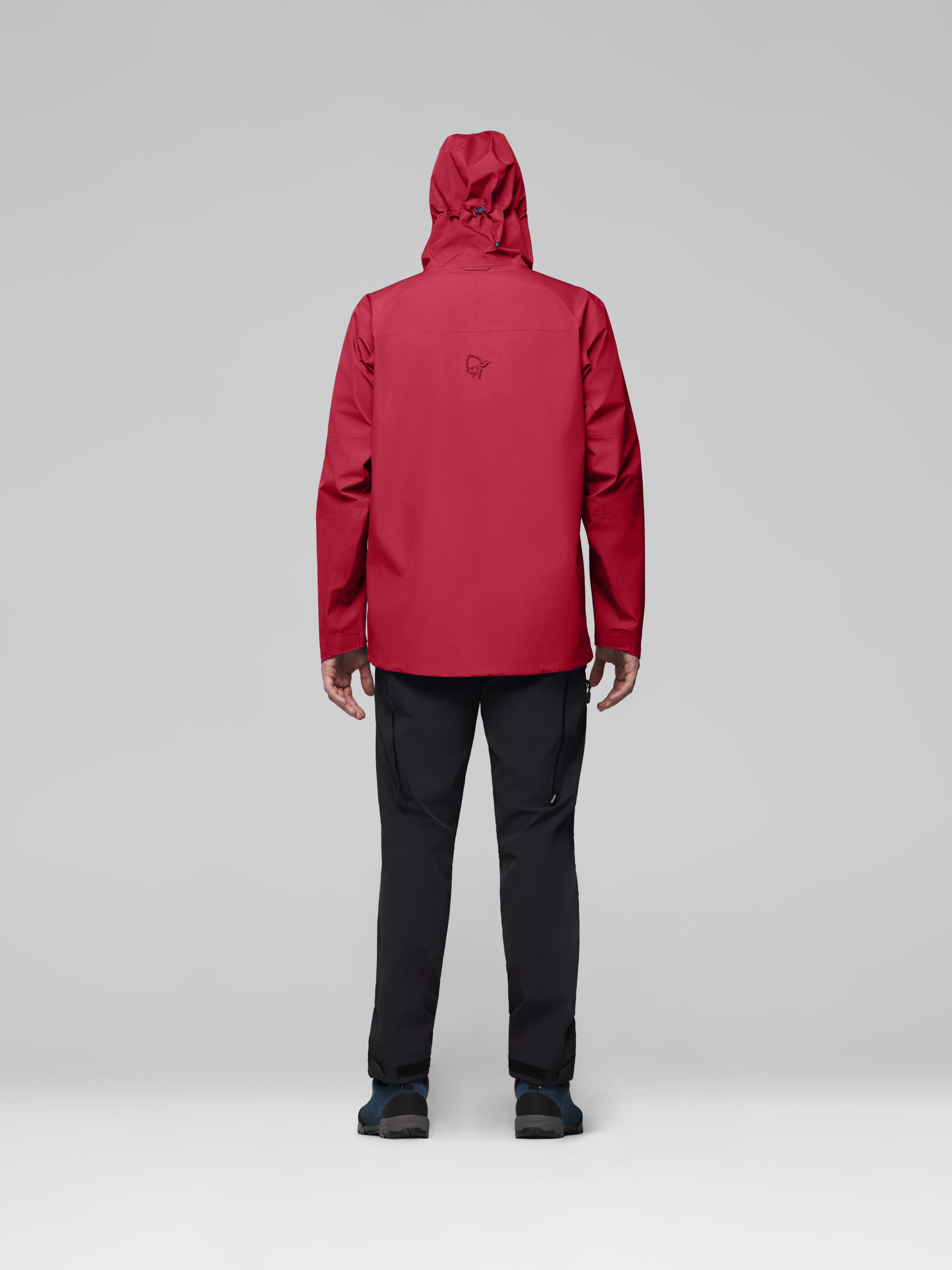 Male Look back image of femund Gore-Tex Jacket Scarlet Sage