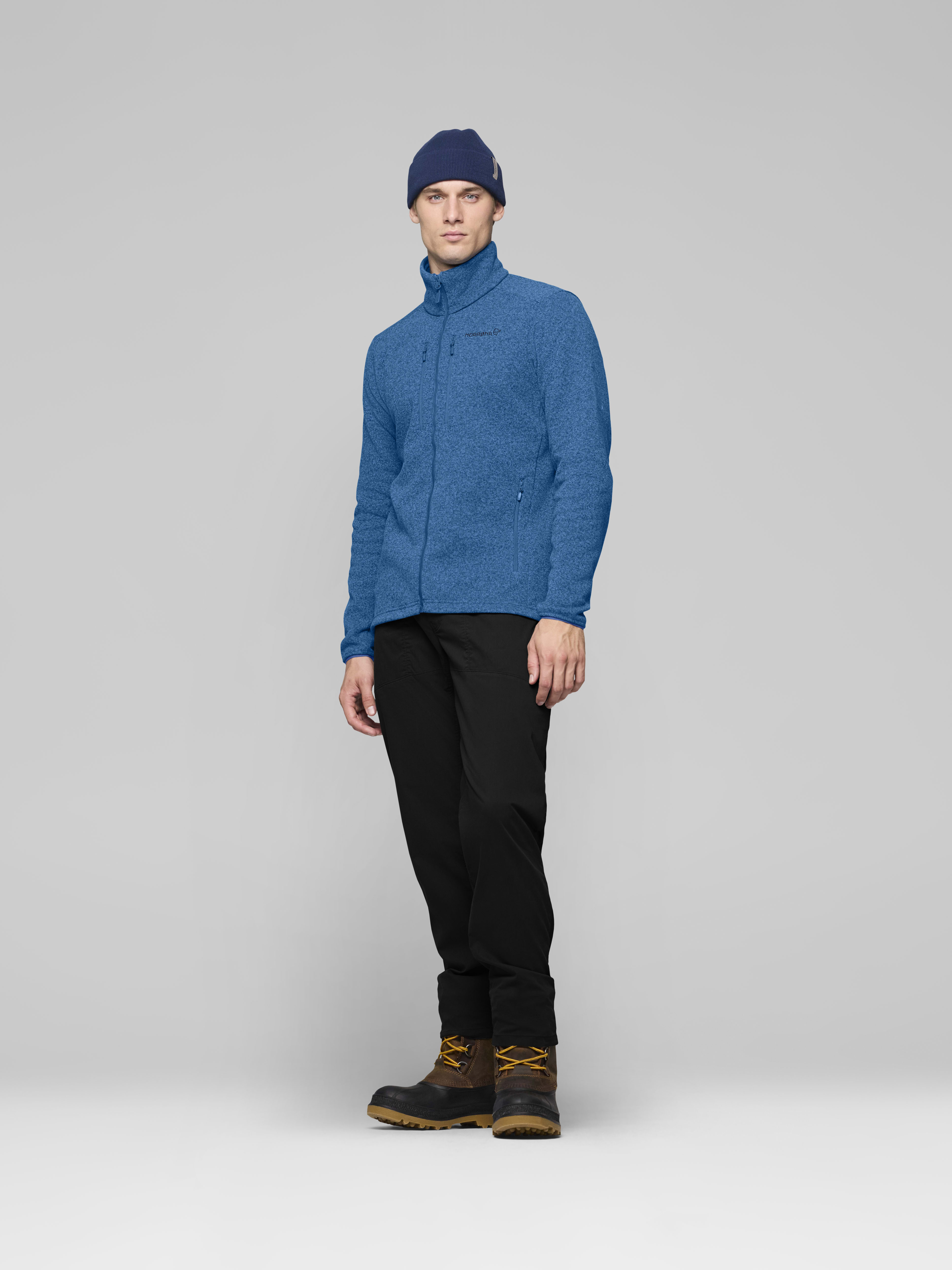 Male Look side image of femund warm2 Jacket Dark Blue