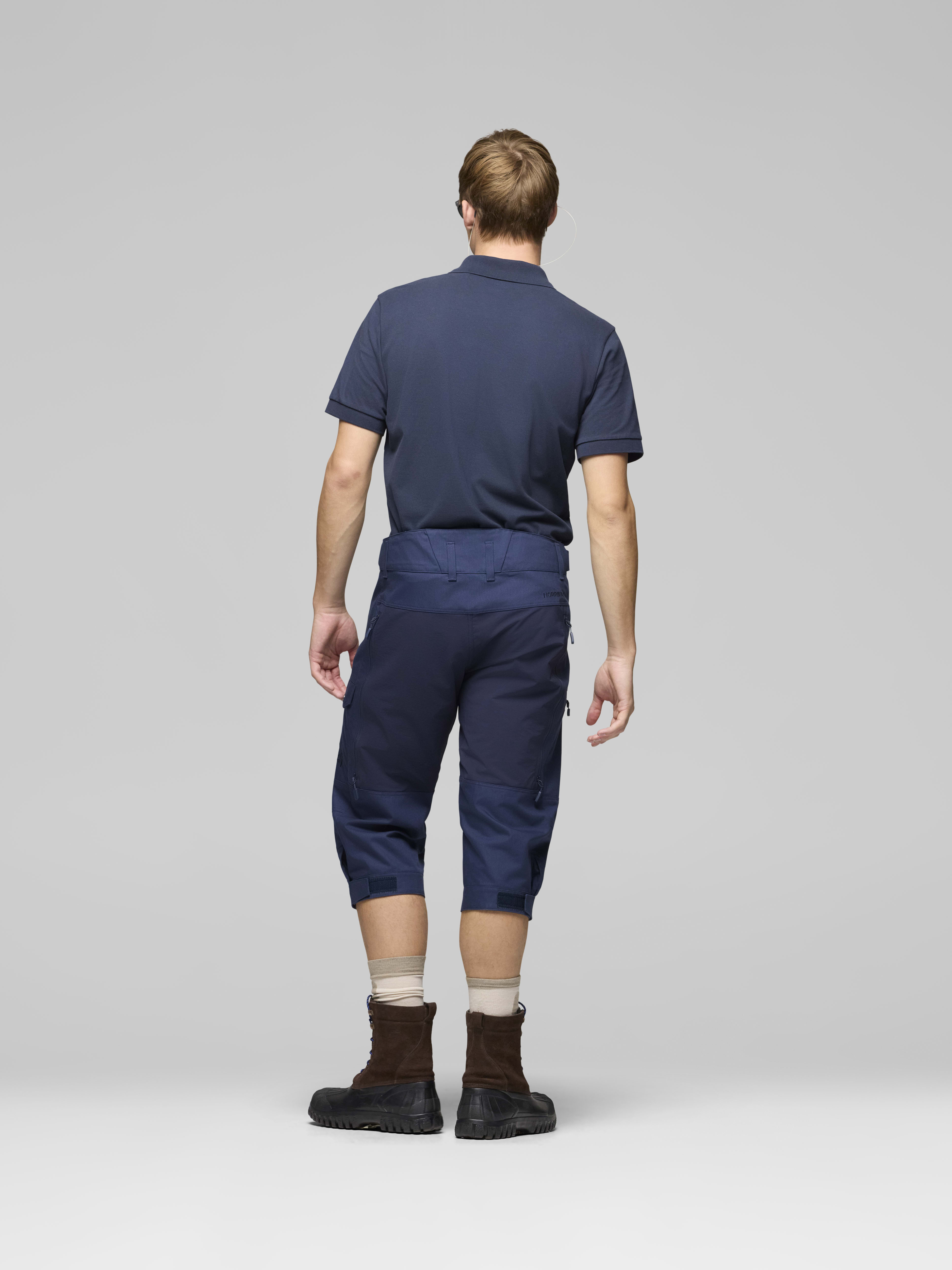 Male Look back image of femund cotton Knickers Indigo Night