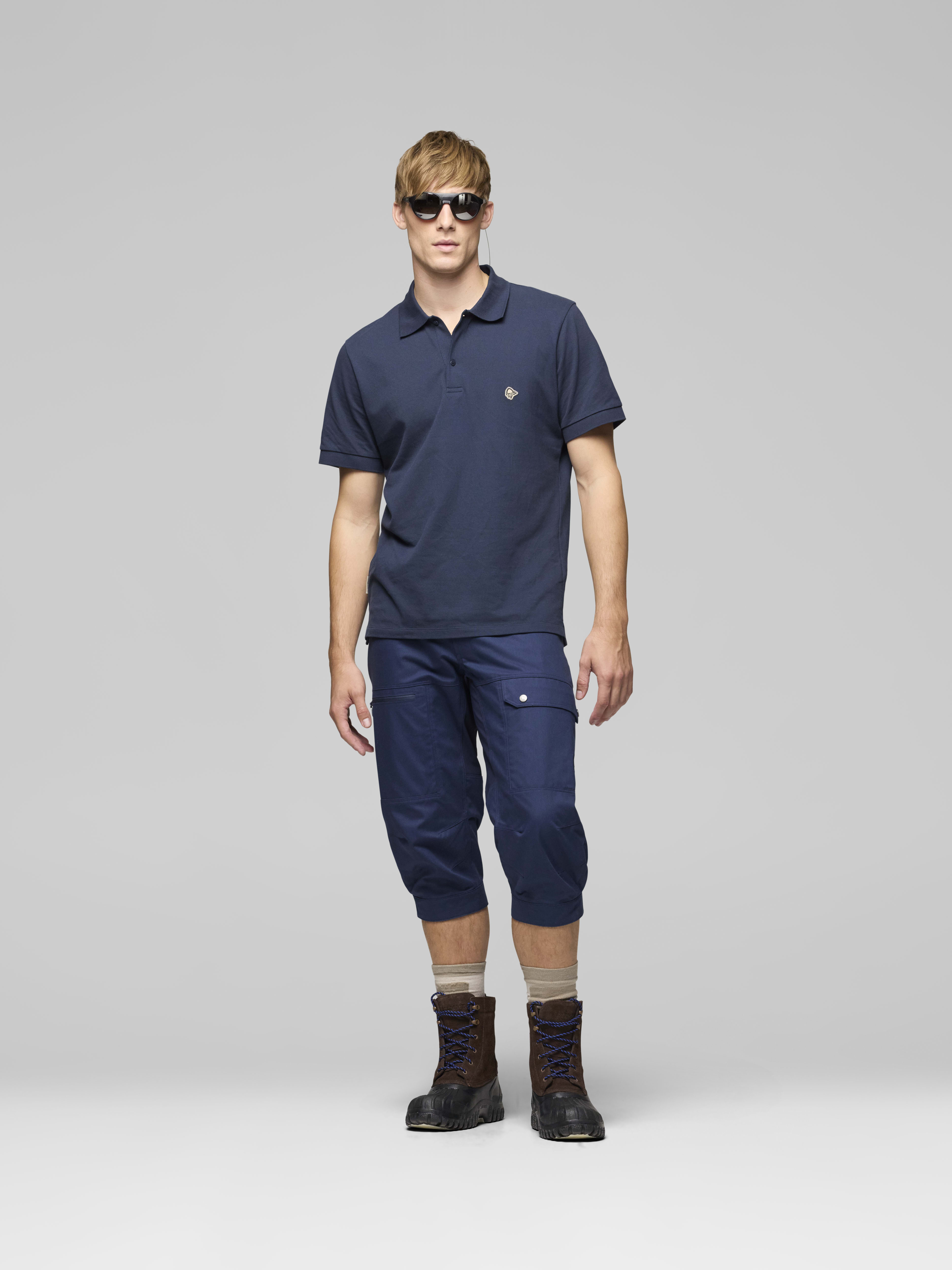 Male Look front image of femund cotton Knickers Indigo Night