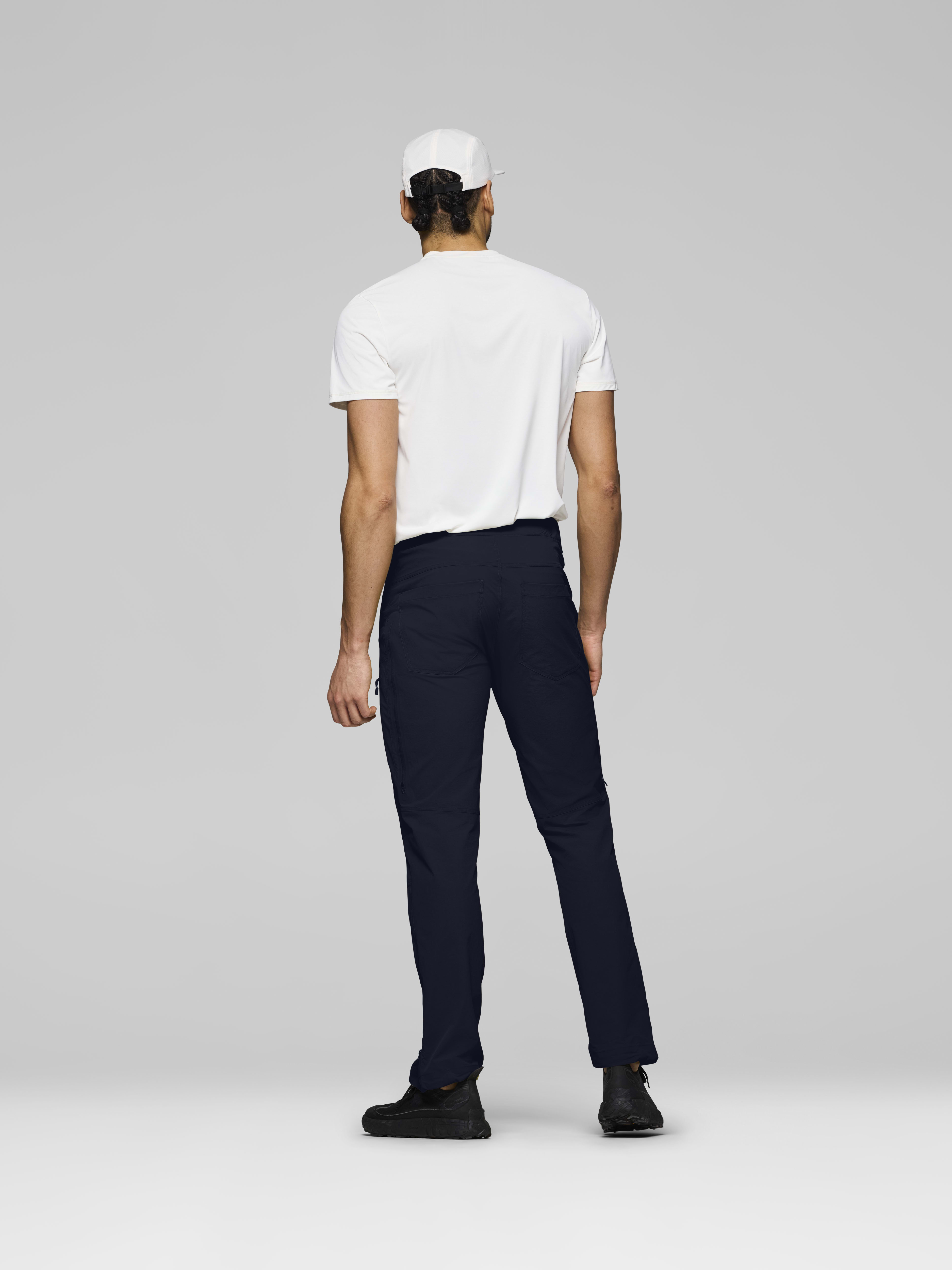 Male Look back image of femund flex1 lightweight Pants Caviar Black