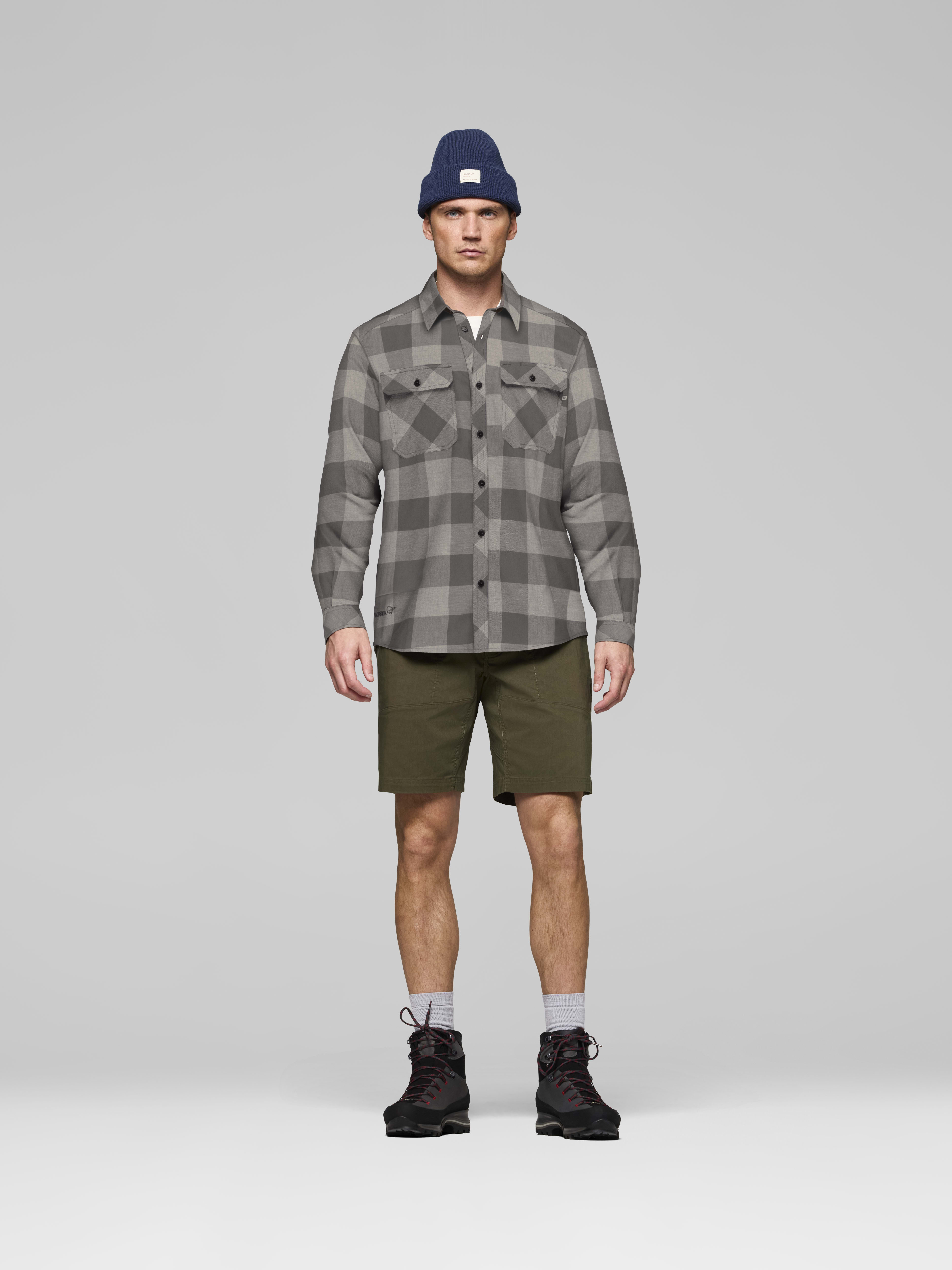 Male Look front image of femund flannel lightweight Shirt Winter Twig