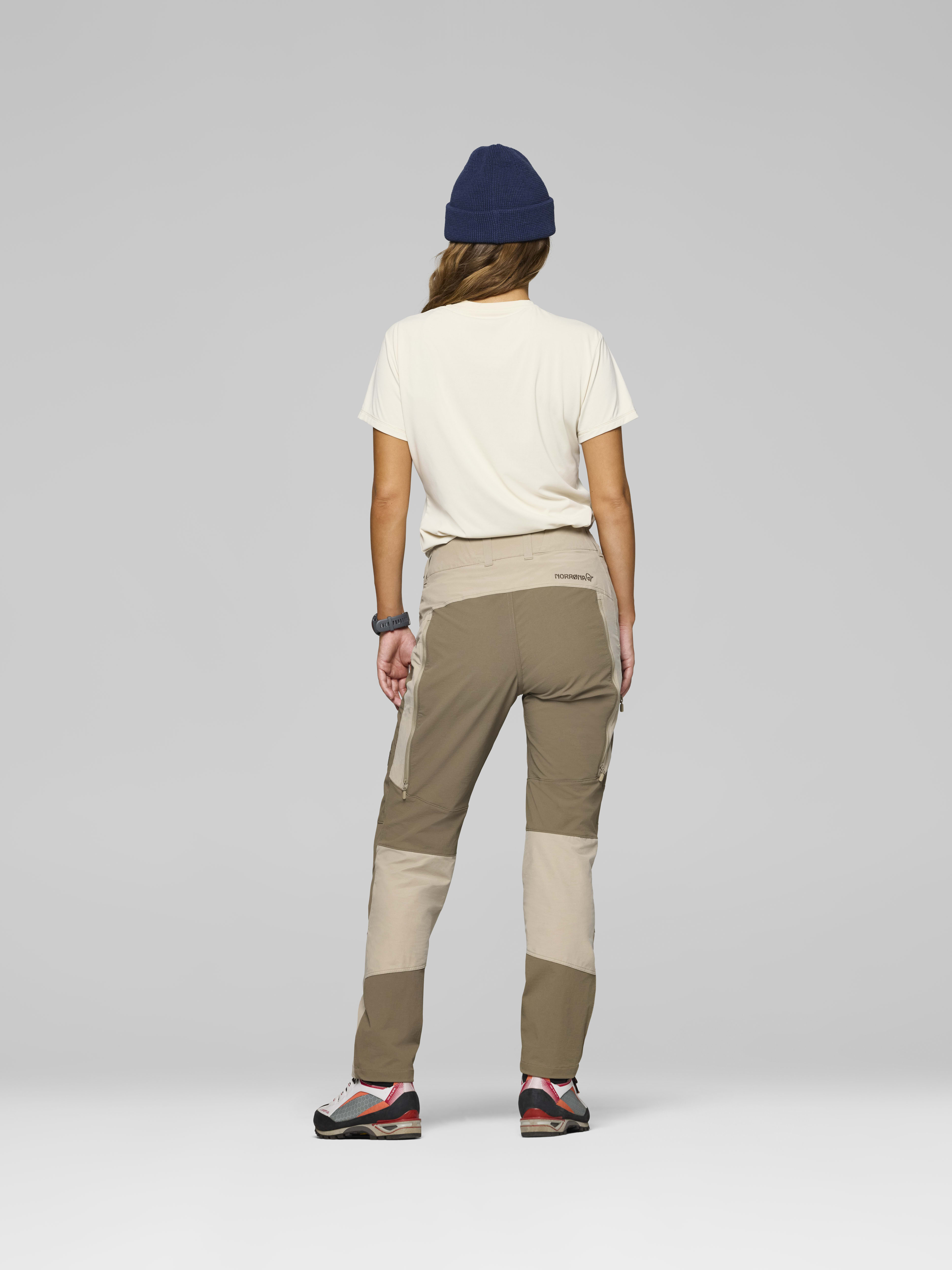 Female Look back image of femund cotton flex1 light Pants Winter Twig/Bungee cord