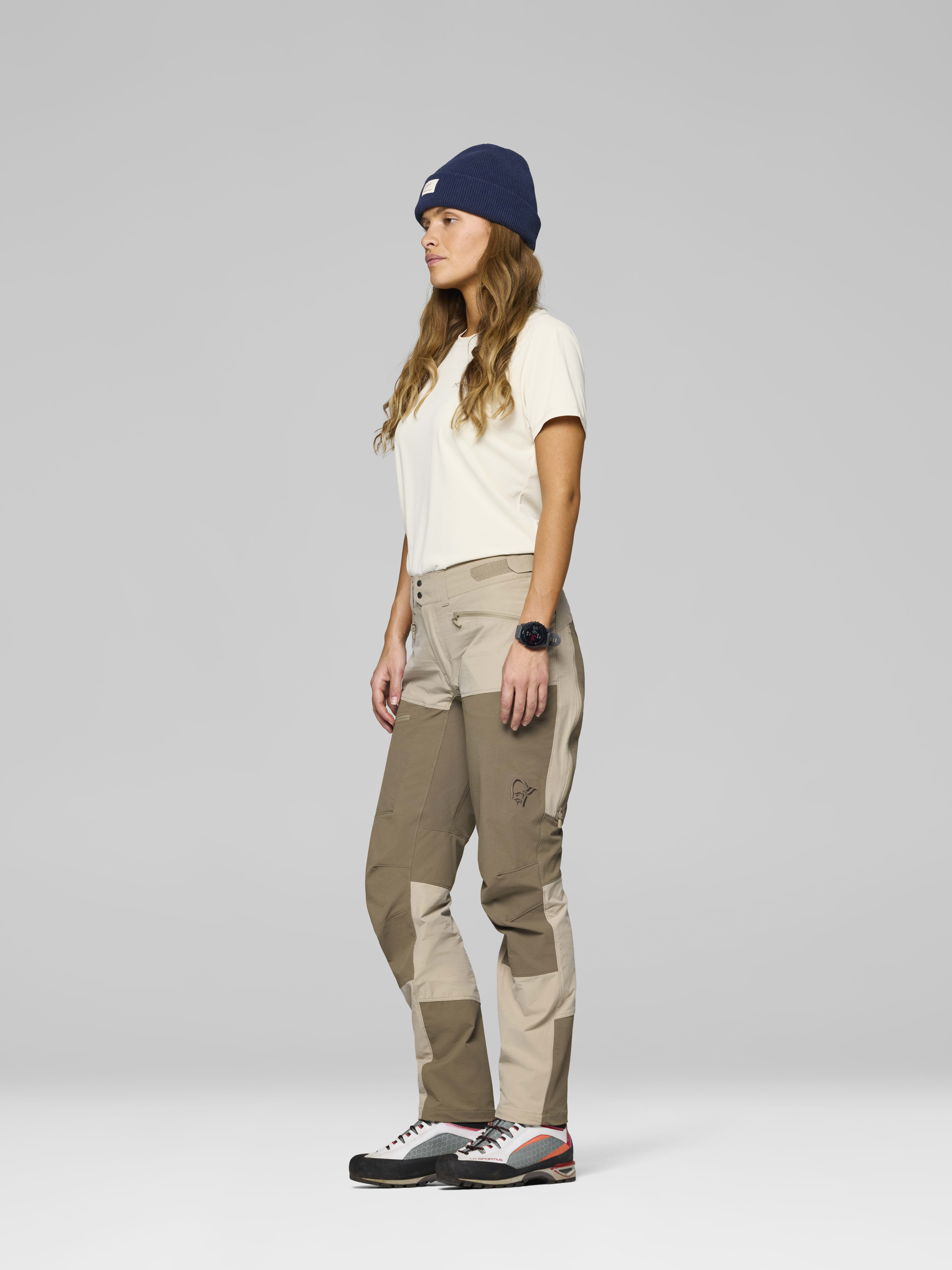 Female Look side image of femund cotton flex1 light Pants Winter Twig/Bungee cord