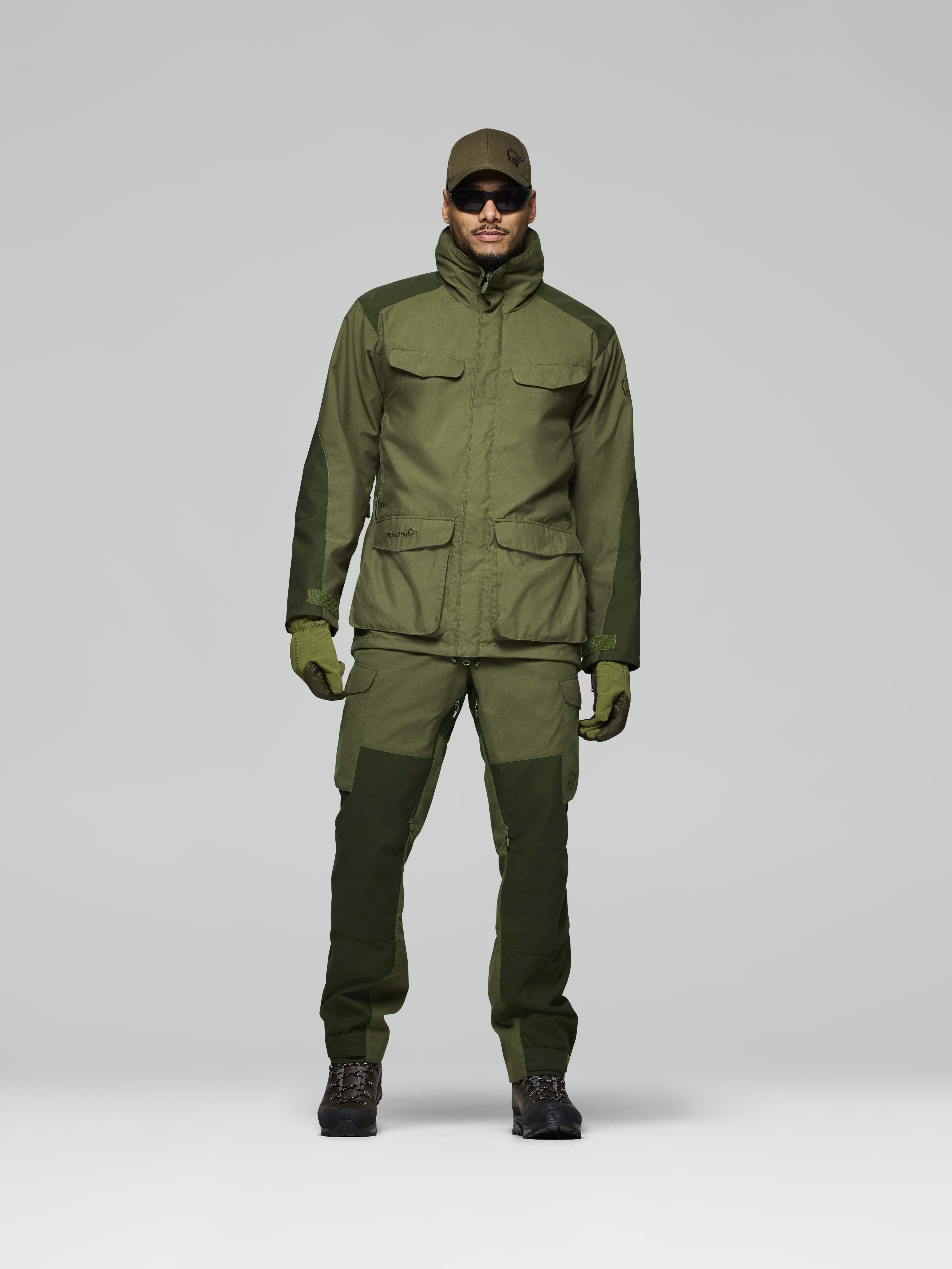 Female Look front image of finnskogen Gore-Tex Jacket Green