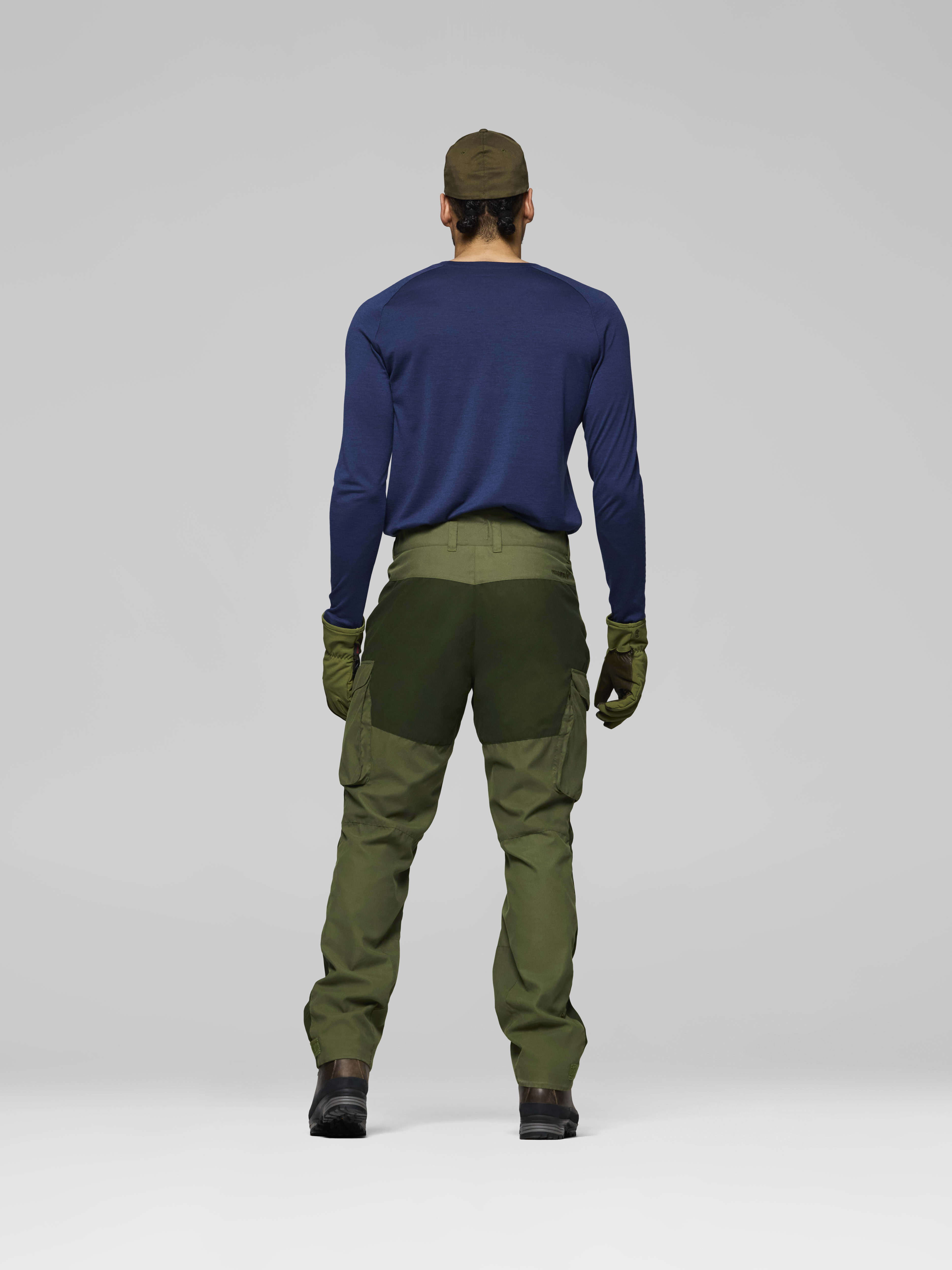 Female Look back image of finnskogen Gore-Tex Pants Green