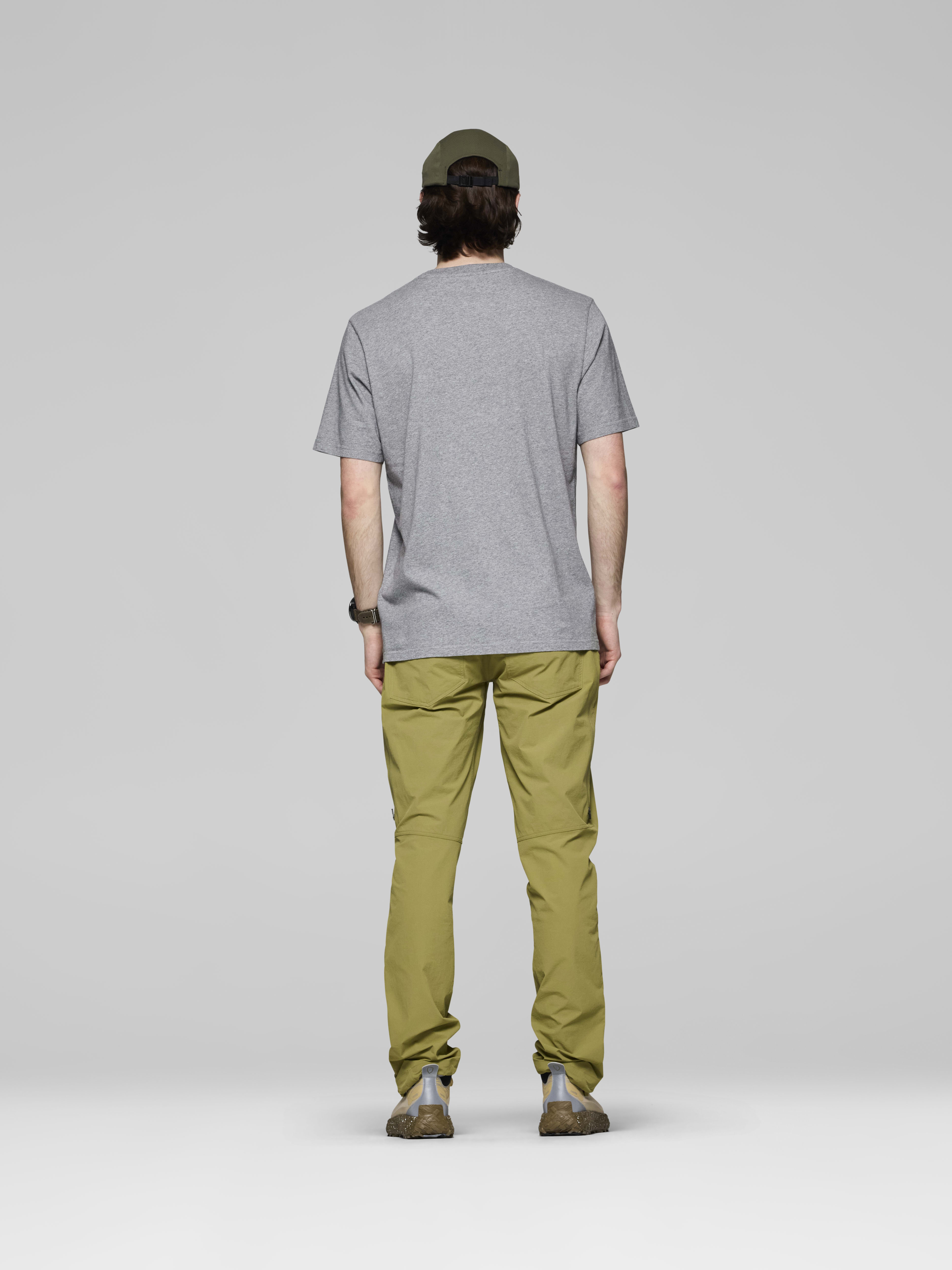 Male Look back image of 29 cotton viking patch T-shirt Grey Melange