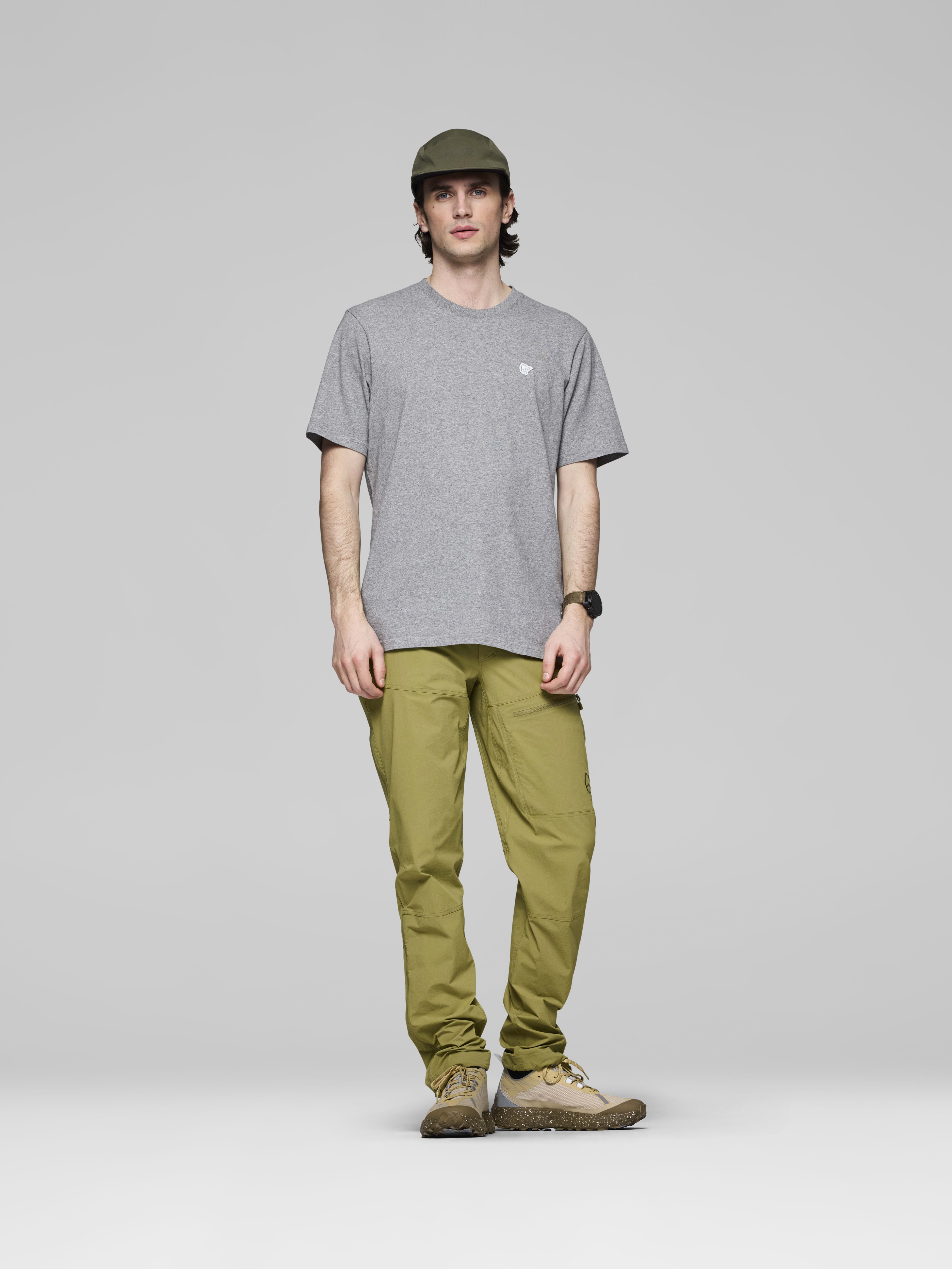 Male Look front image of 29 cotton viking patch T-shirt Grey Melange