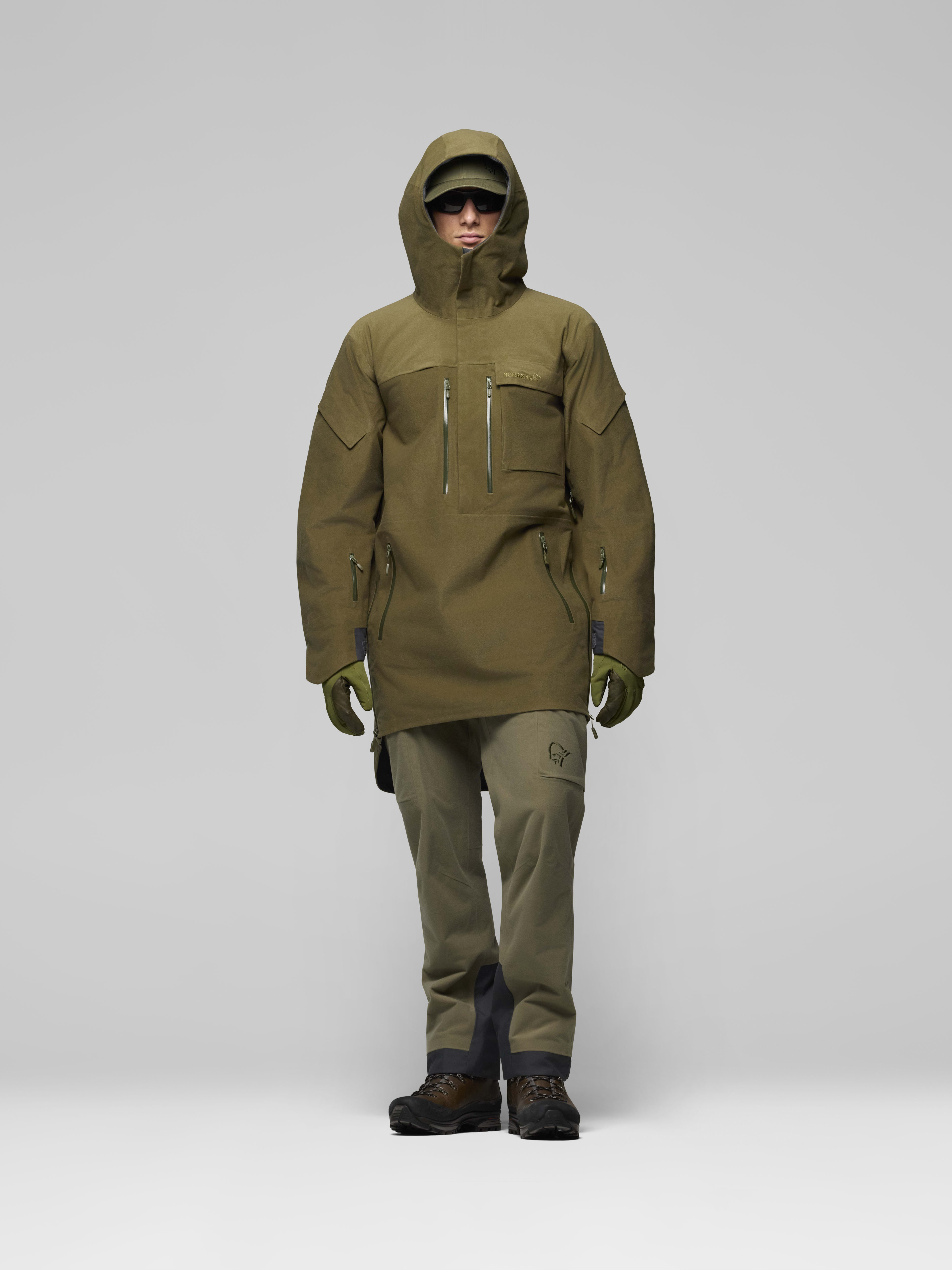 Male Look front image of kvinnherad Gore-Tex Parka Olive Night