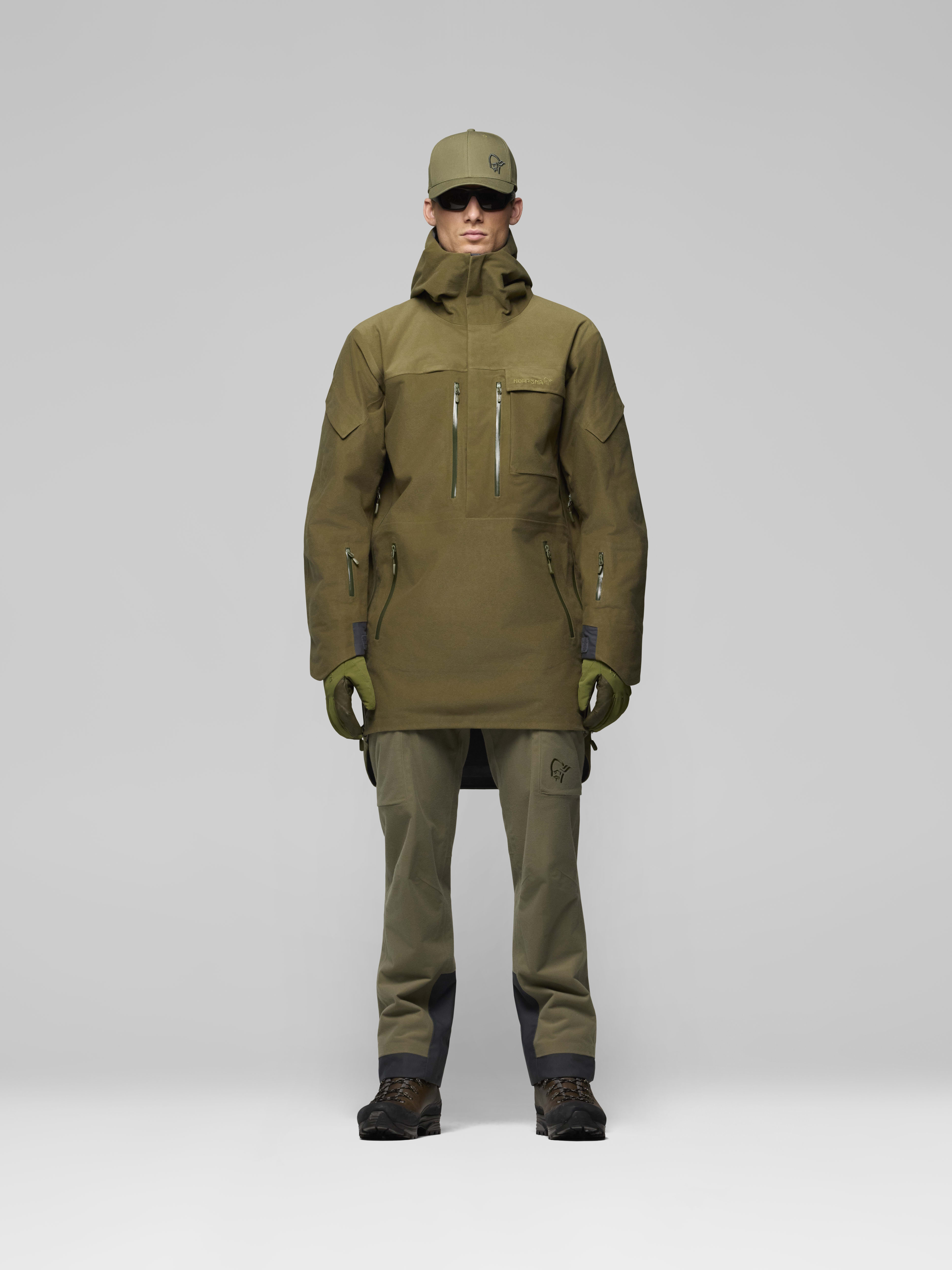 Male Look opening image of kvinnherad Gore-Tex Parka Olive Night