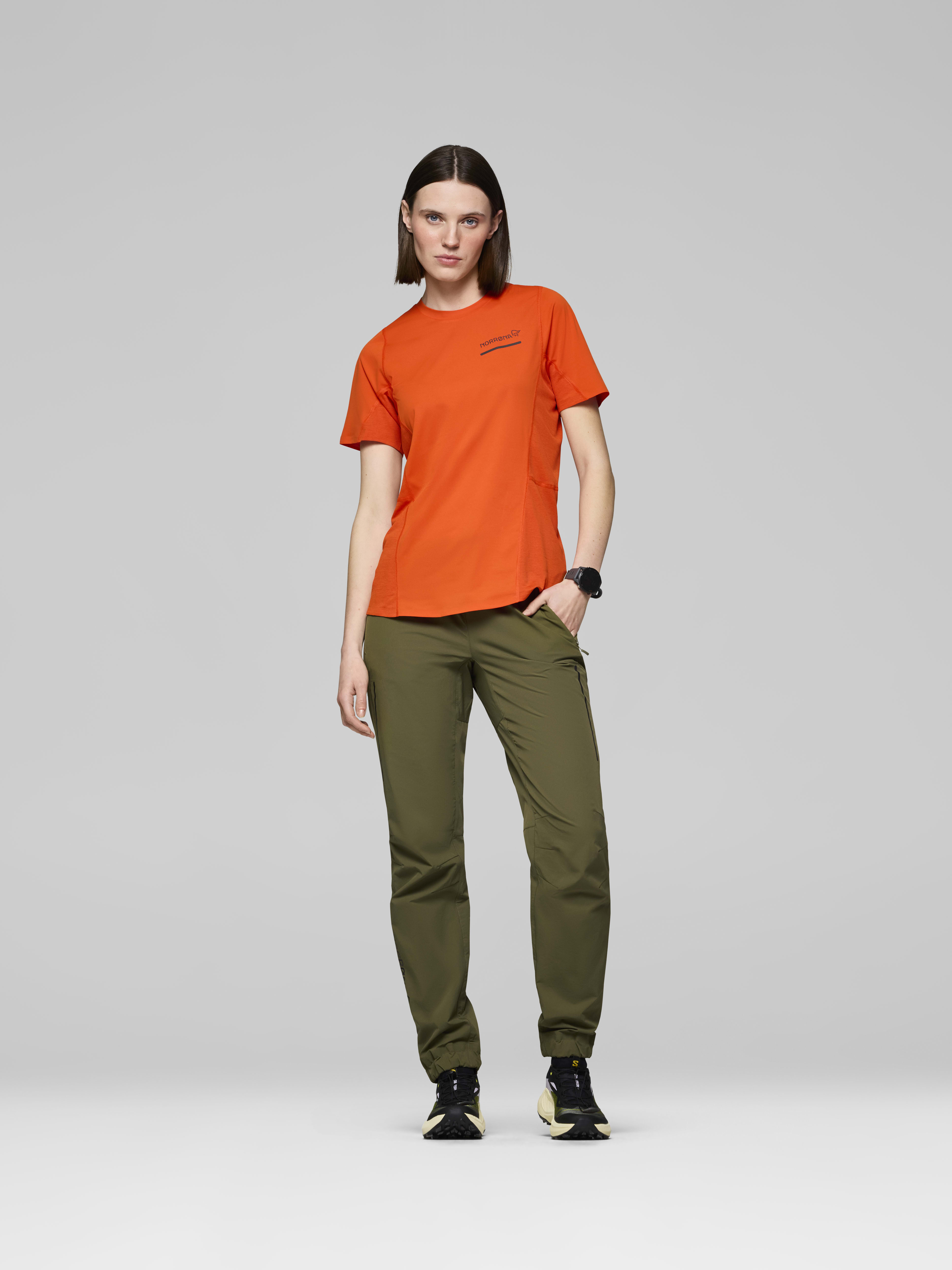 Female Look opening image of senja equaliser lightweight T-shirt Arednalin
