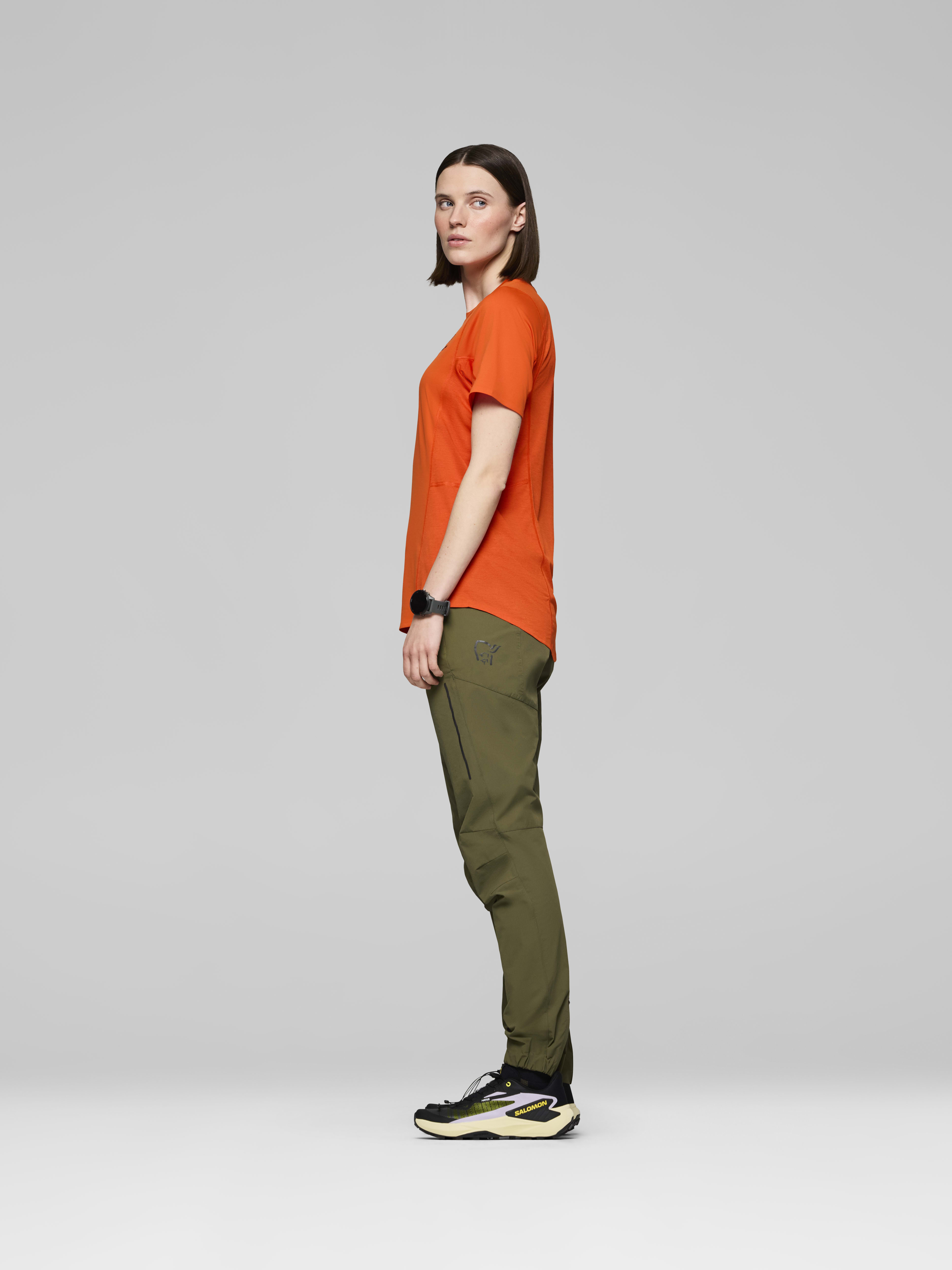 Female Look side image of senja equaliser lightweight T-shirt Arednalin