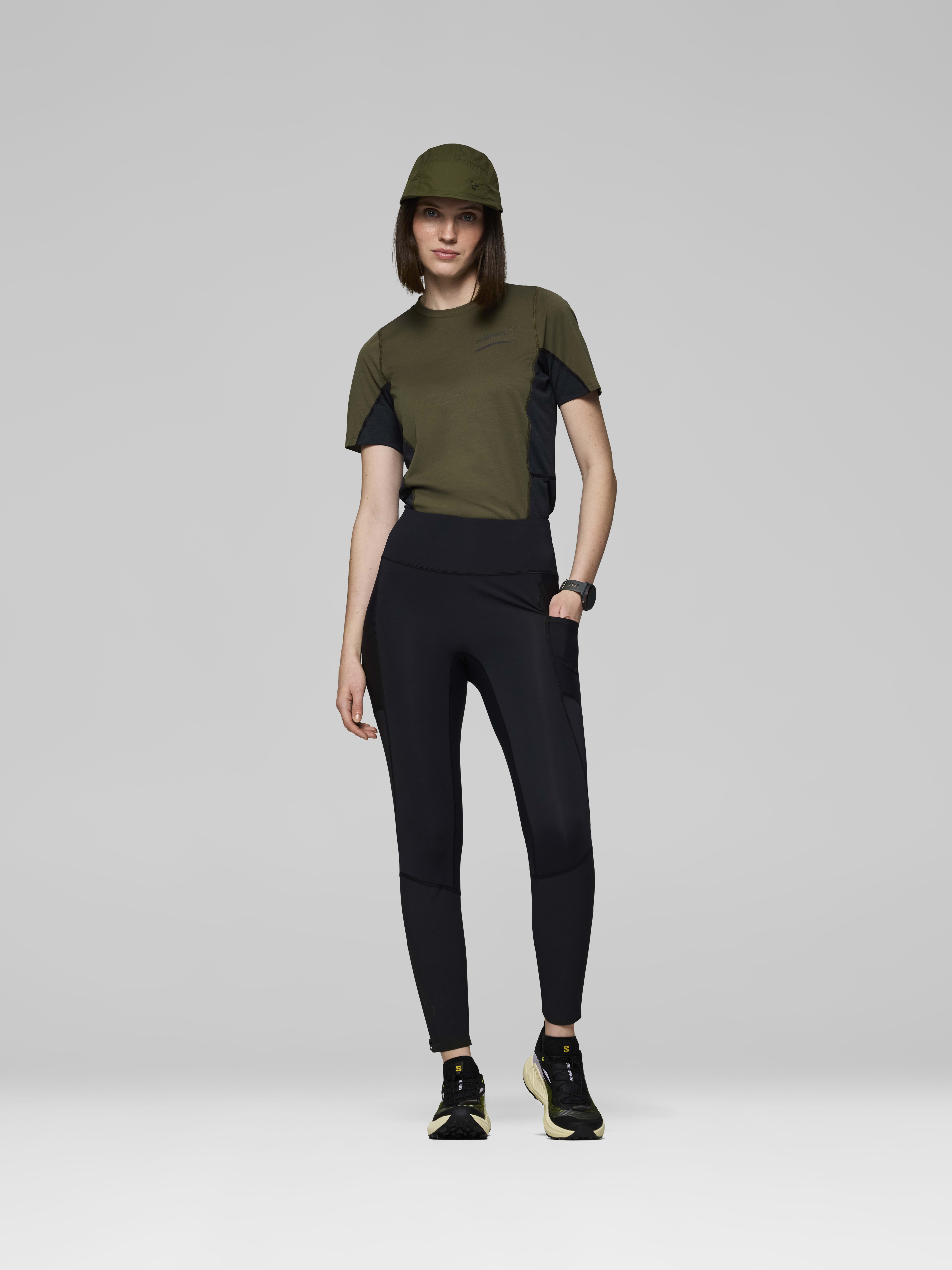 Female Look opening image of senja equaliser stretch Tights Caviar Black