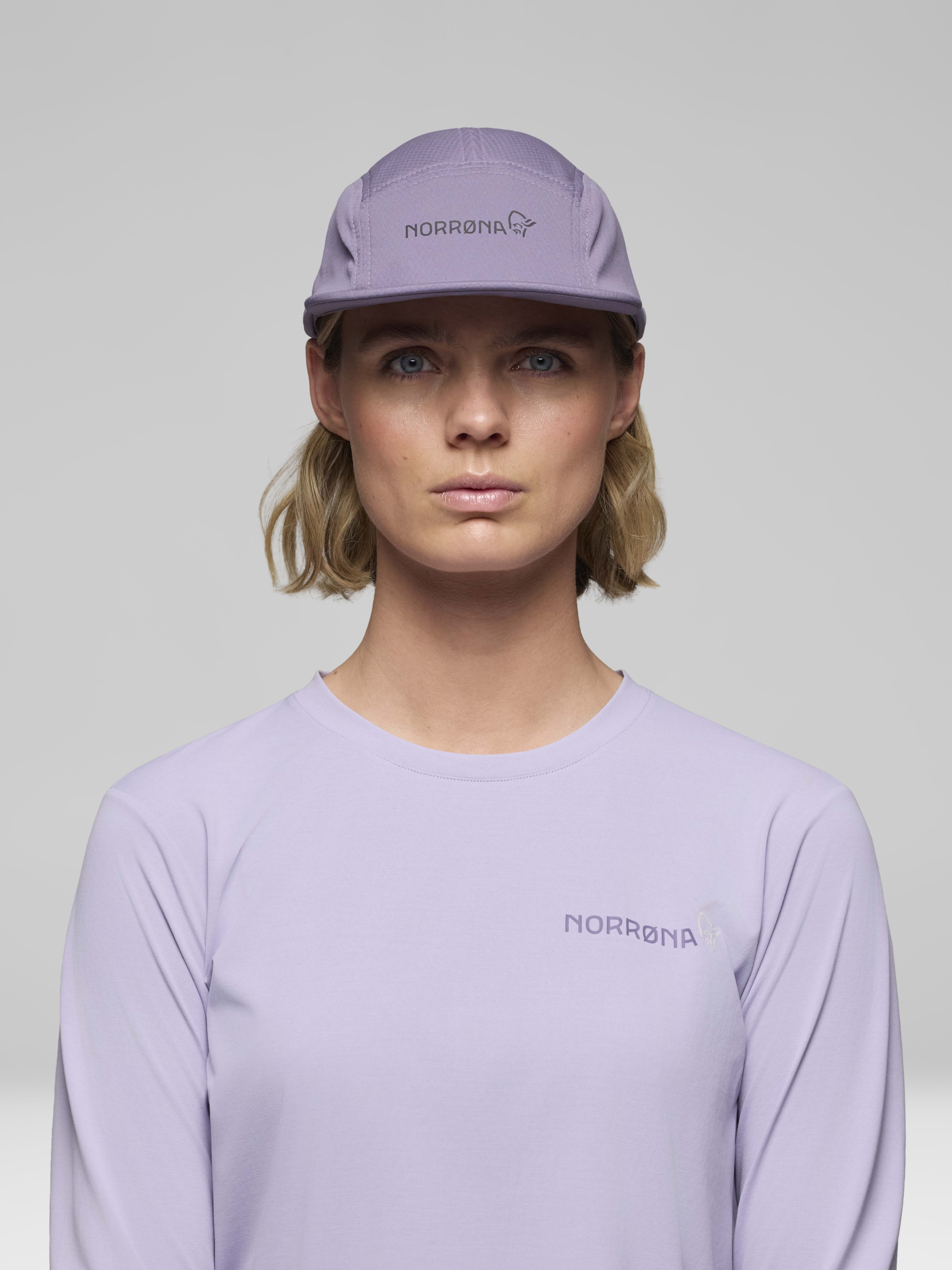 Female Look front image of senja Cap Purple Sage