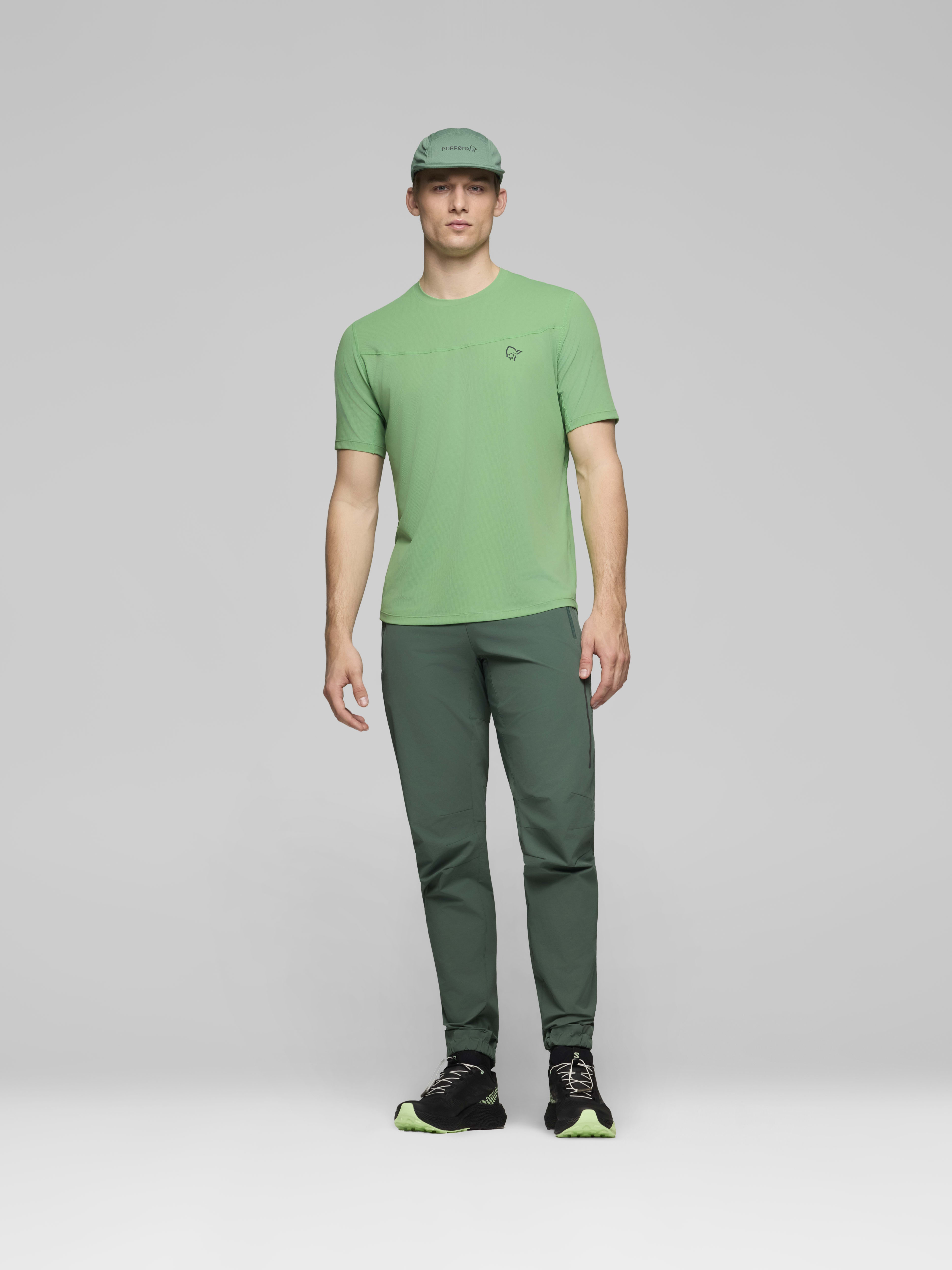 Male Look front image of senja equaliser T-shirt Peppermint