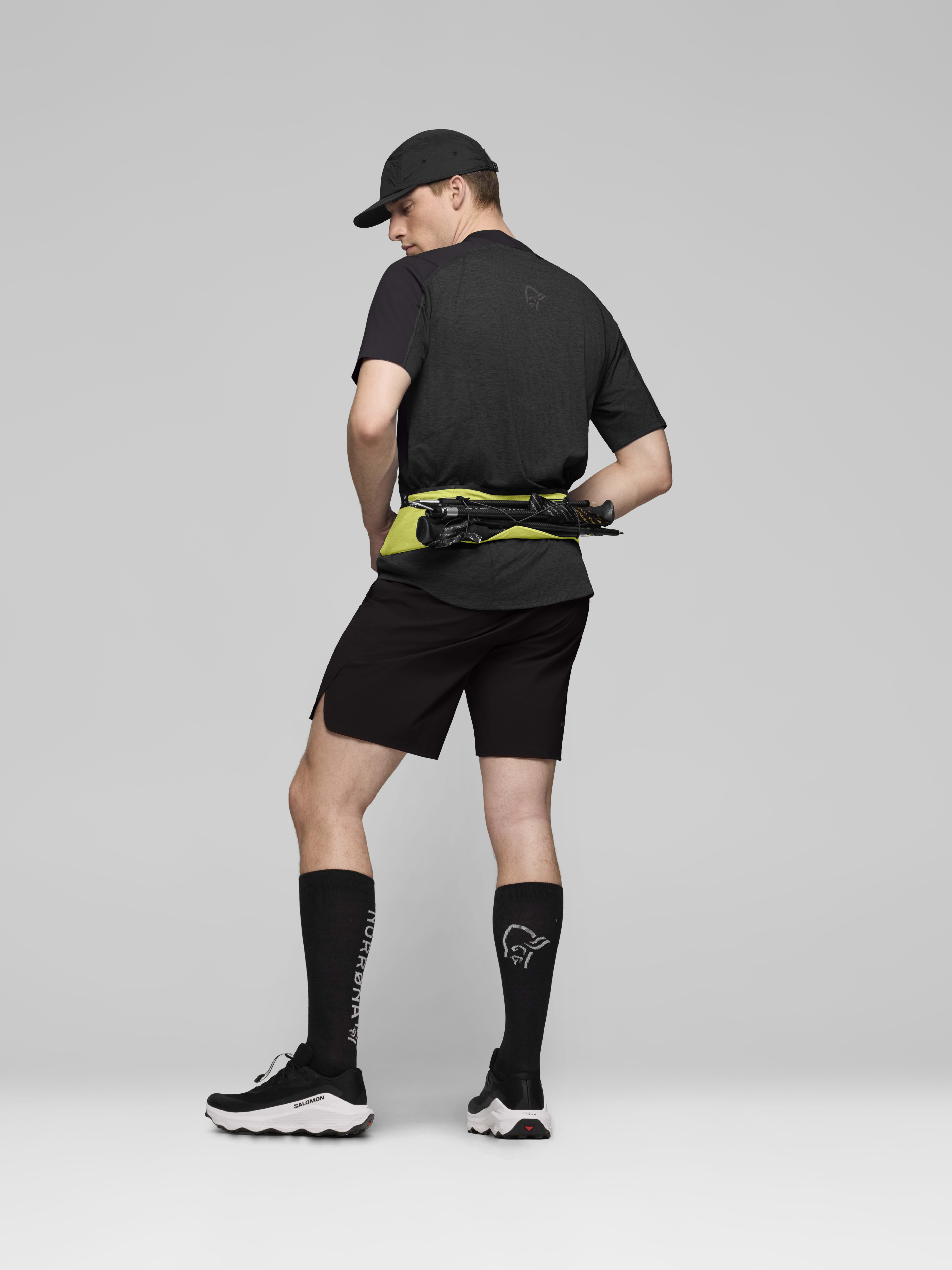 Female Look opening image of senja equaliser stretch mesh Belt Limeade