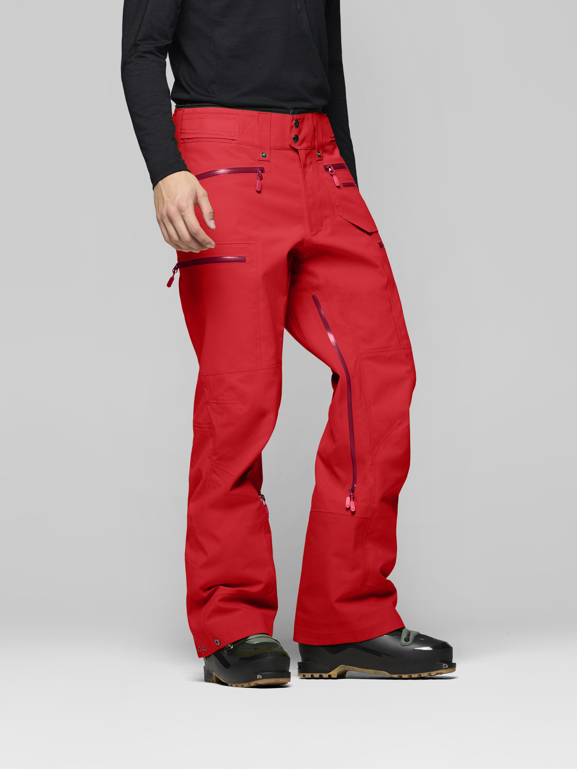 Male Look image of lofoten Gore-Tex Pro Plus Pants Fiery Red
