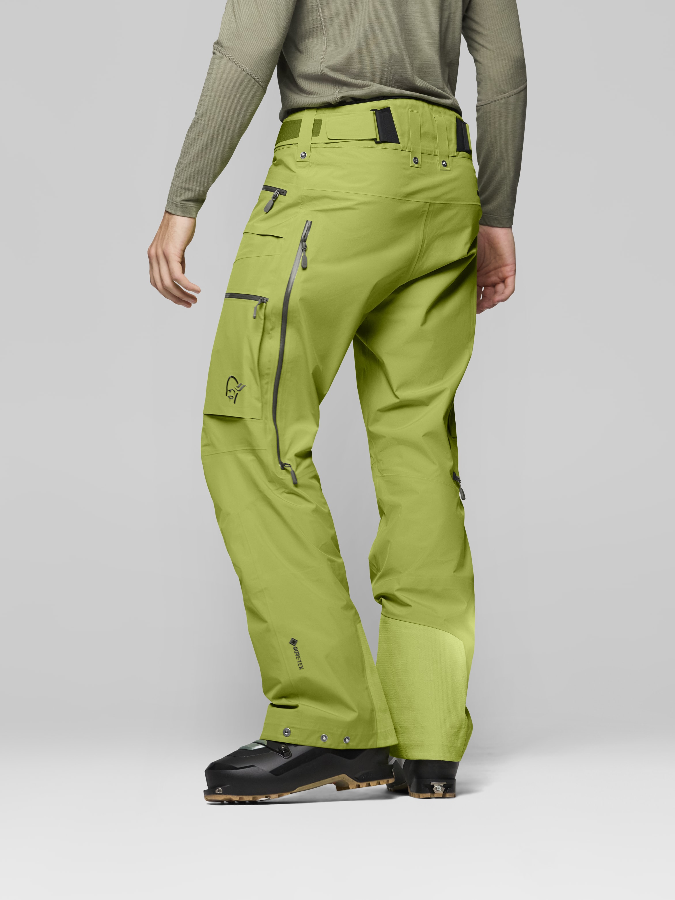 Male Look image of lofoten Gore-Tex Pants Dark Citron