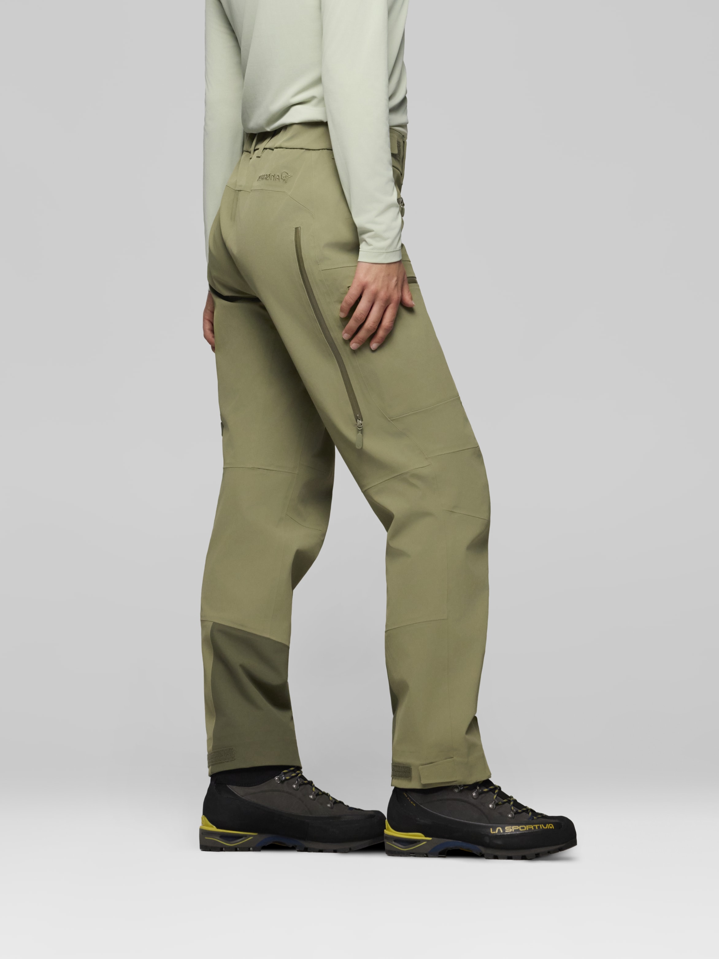 Female Look  image of femund driflex3 Pants Deep Lichen Green