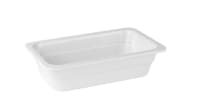 Melamin kantine 1/4 GN hvit 65 mm dyp