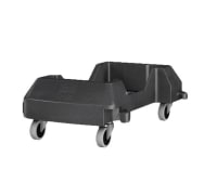 Rubbermaid hjultralle Slim Jim sort