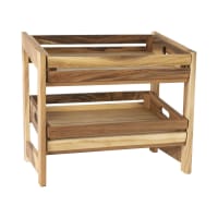 Stativ for display i tre med 2 store kasser