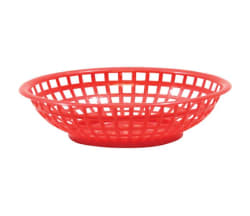 Plastkurv rund rød ø 20,5 cm