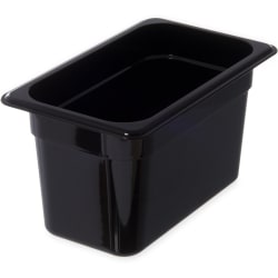 Carlisle kantine sort 1/4 GN 150 mm