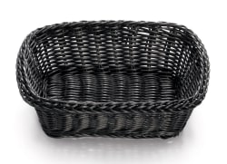 Brødkurv rektangulær sort 29 x 22 x 9 cm