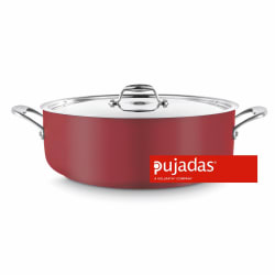 Kasserolle med lokk 28cm 5,8L Rød