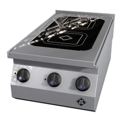 MKN Counter SL Vitro 2 Keramisk koketopp m/ 2 plater