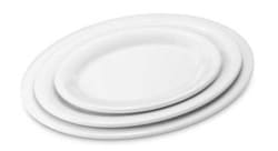 Melamin ovalt fat 243 x 182 x 21 mm