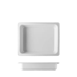 Benedikt fat, dypt, 327x264x65 mm hvit (1/2 GN)