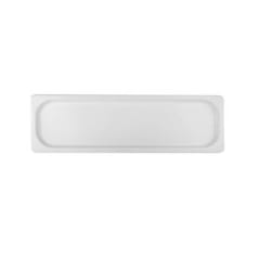 Norma Melamin kantine 2/4 GN hvit 20 mm dyp