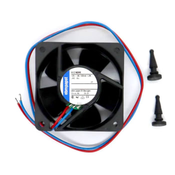 KJØLEVIFTE 12V 60X60MM BRØNN OG HYLLE (inkl. 2 vifteplugger)