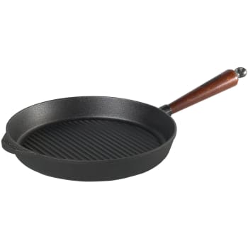 Skeppshult grillpanne støpejern 28cm trehåndtak