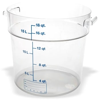 Carlisle rund plastboks til matoppbevaring 17 L