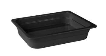 Melamin kantine 1/2 GN sort 40 mm dyp