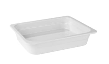 Norma Melamin kantine 1/2 GN hvit 100 mm dyp