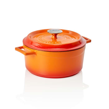 Lava støpejernsgryte Ø24 cm orange