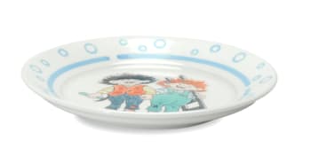 Figgjo 0535HH Karius og Baktus Barnetallerken flat 20,5x2,8c